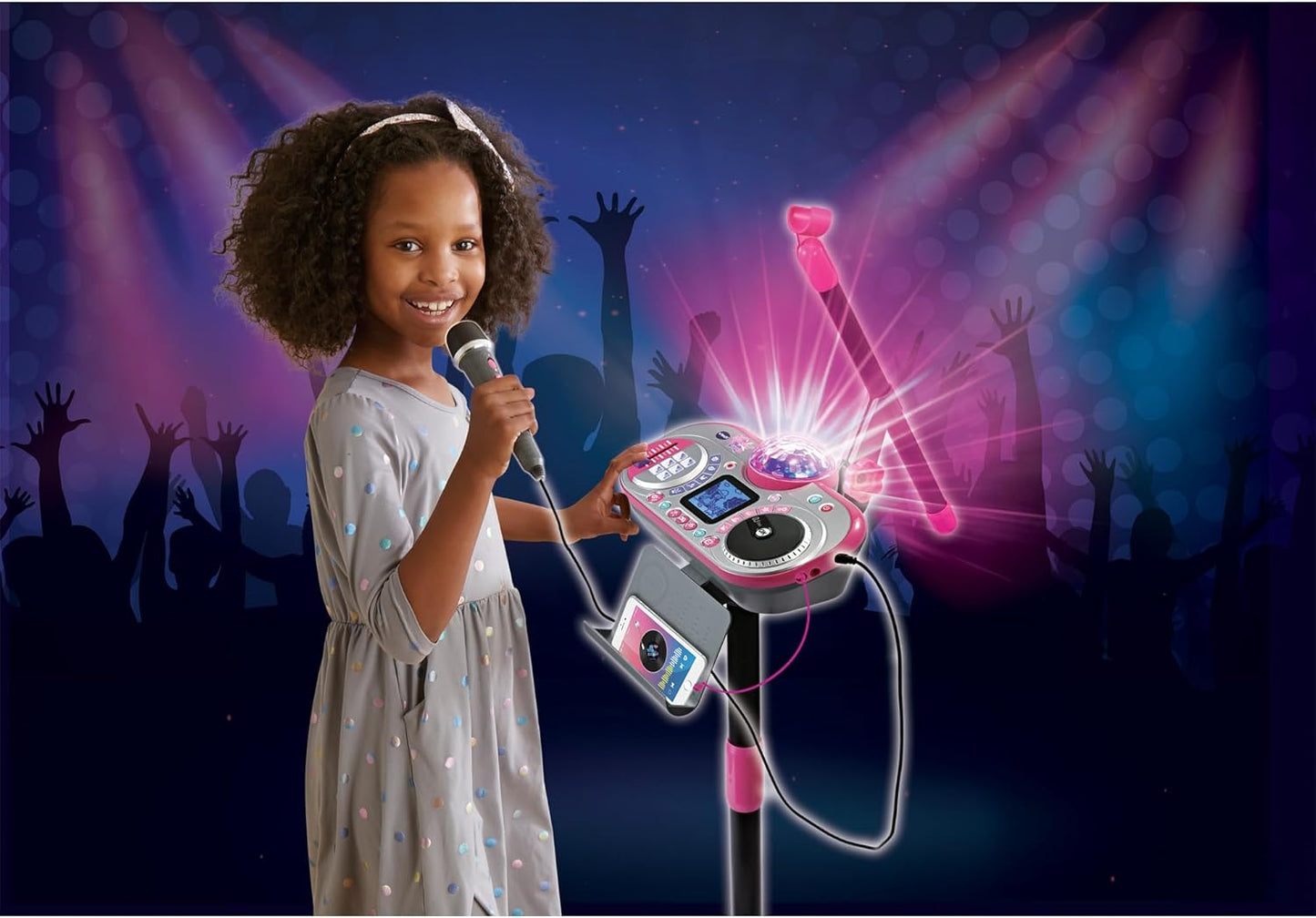 Kidi Super Star DJ Studio - Karaokespielzeug, Pink Single