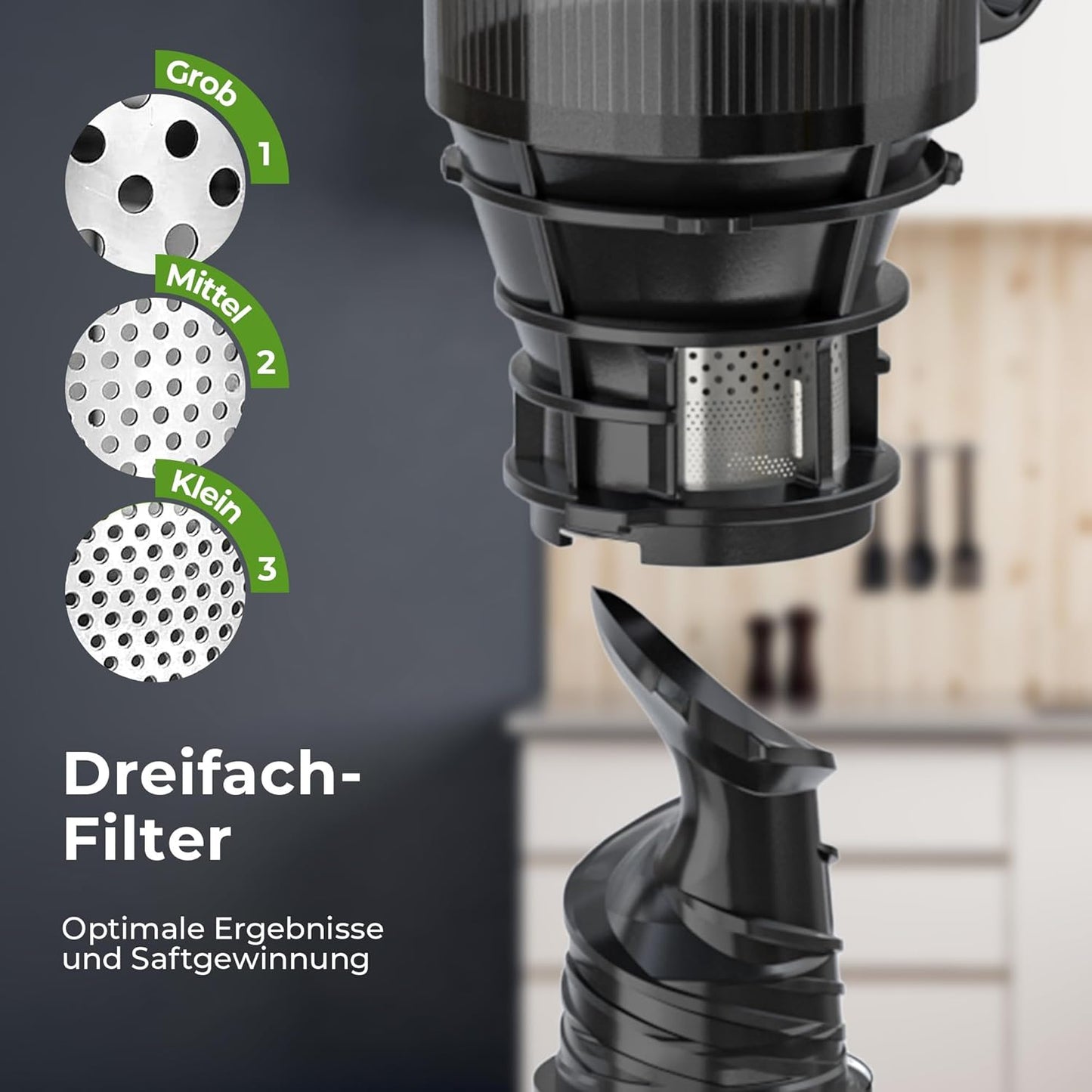 Slow Juicer, 135MM Öffnung