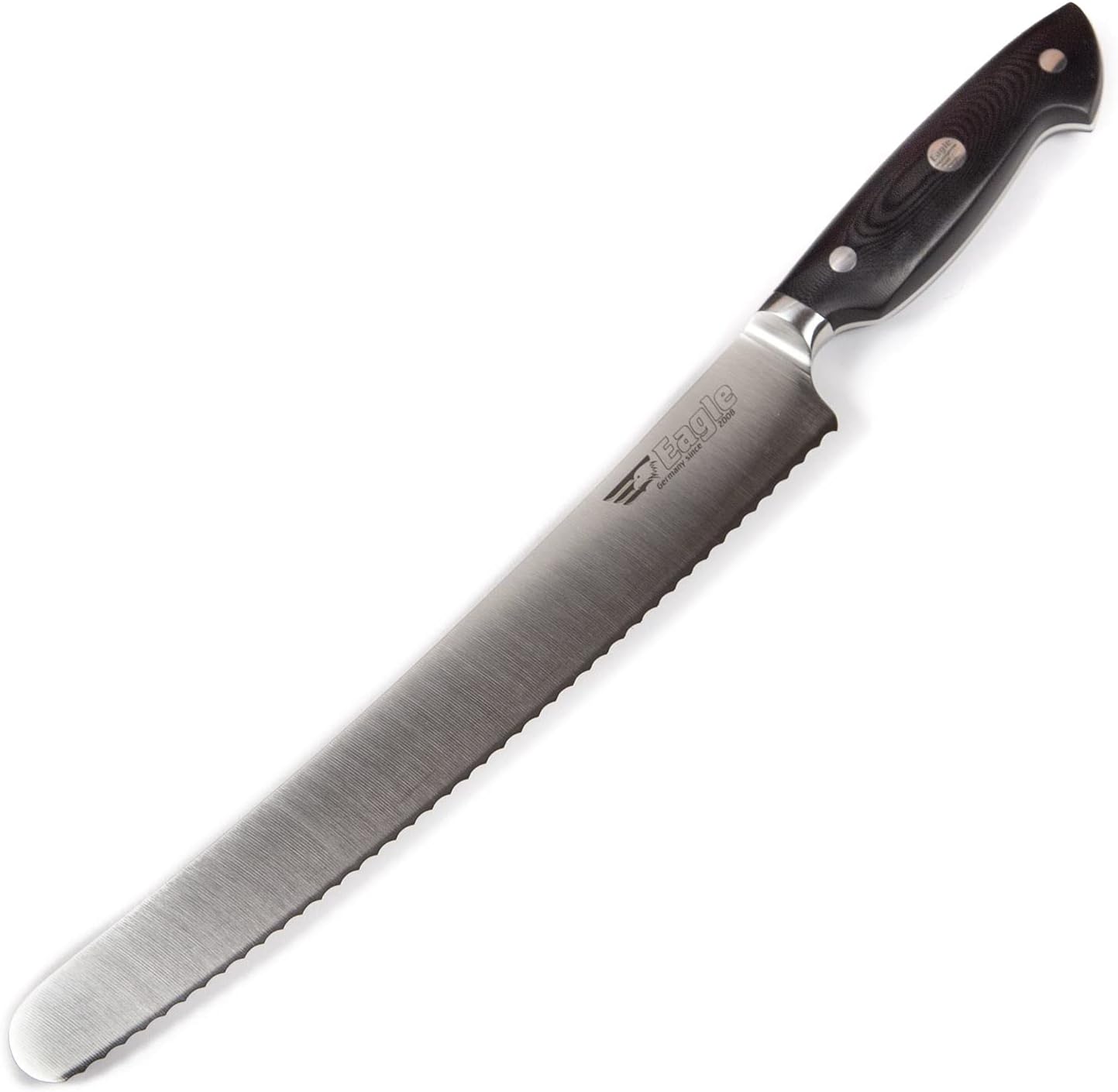 Brotmesser, Deutscher Messerstahl 1.4116 / Heftschalen: G10 Schwarz