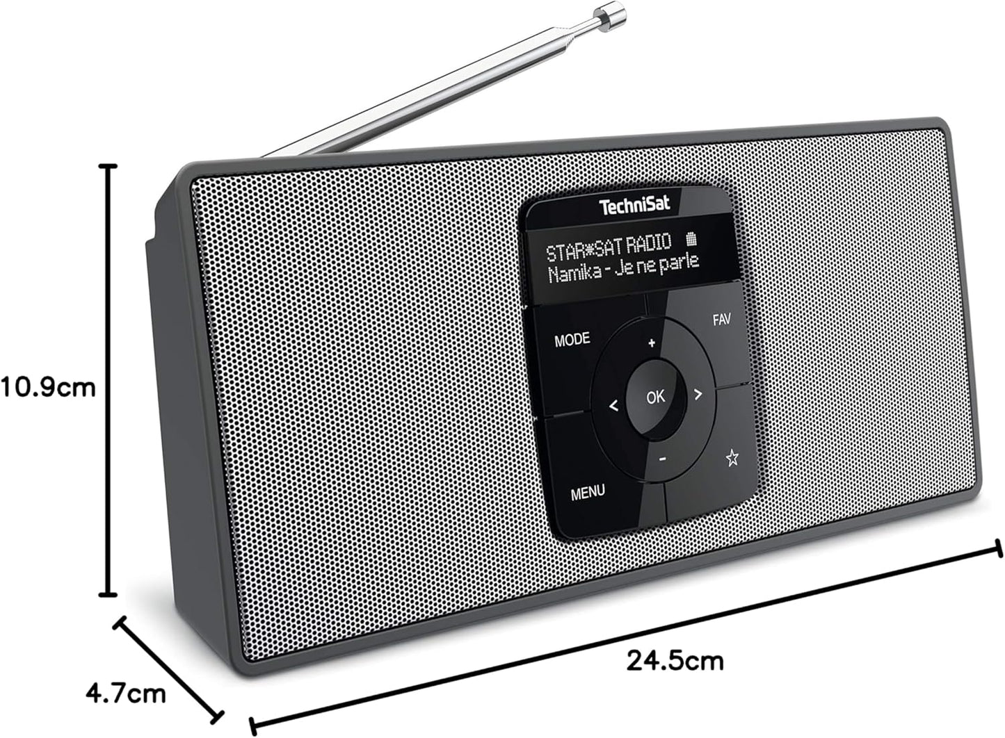 DigitRadio 2 S, schwarz/silber Stereo Single