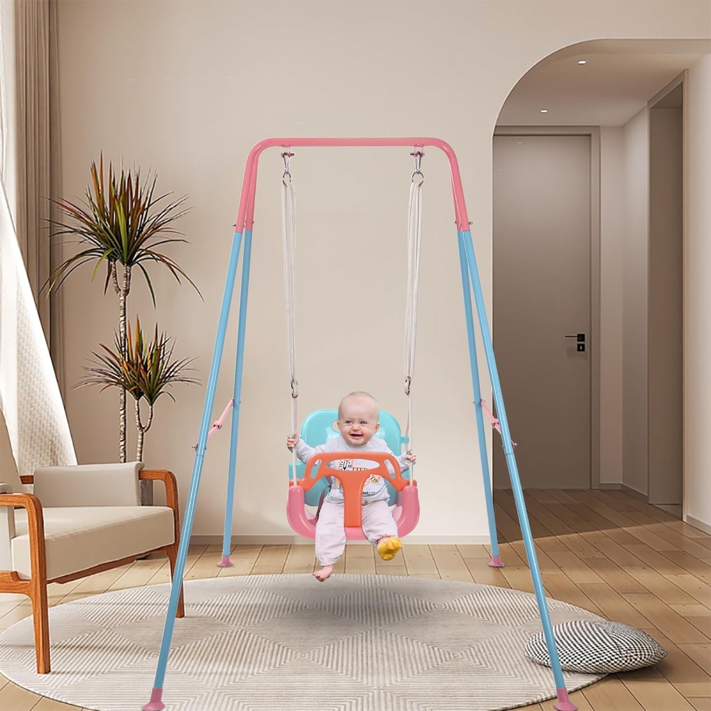 3-in-1 Babyschaukel, Pink