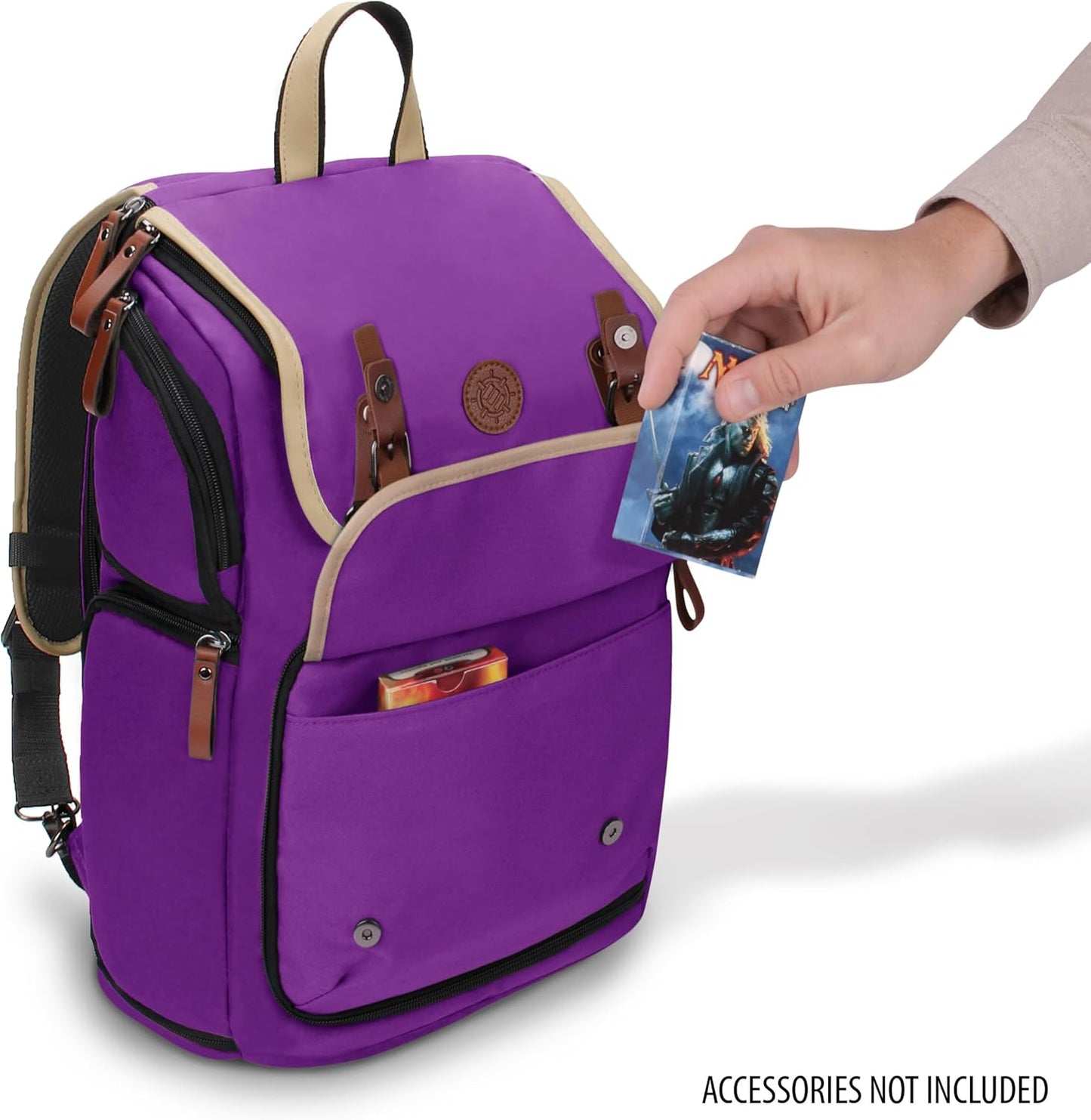 Sammelkarten-Aufbewahrungsbox-Rucksack, Einheitsgrösse Lila