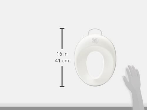 Toilettensitz, Weiss|Grau