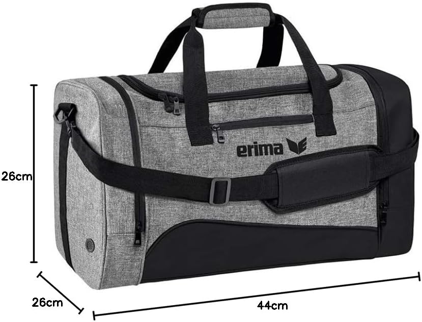 Sporttasche Club 1900 2.0, Schwarz/Grau Melange S