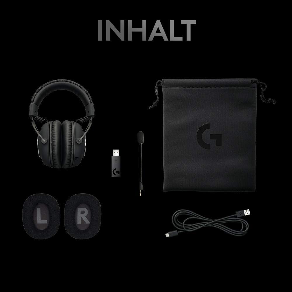 Pro X Lightspeed Gaming-Headset mit Blue VO!CE Technologie, Standard Edition Headset Schwarz