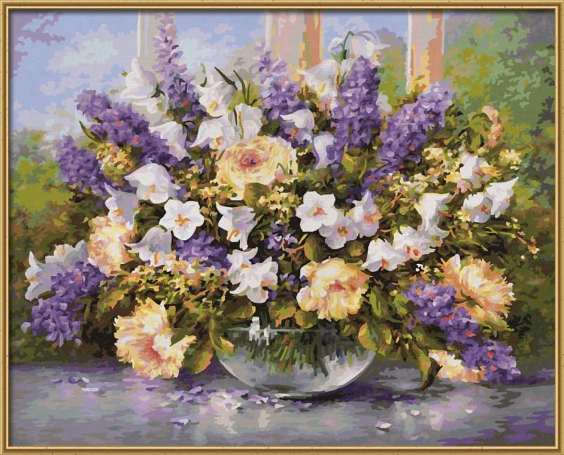 Malen nach Zahlen Set Sommerblumen