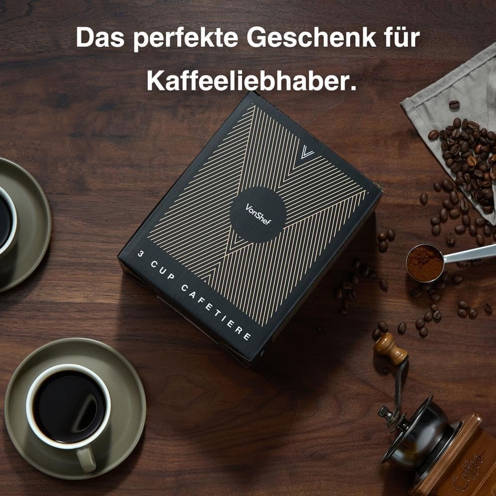 French Press Kaffeebereiter, 350ml/3 Tassen