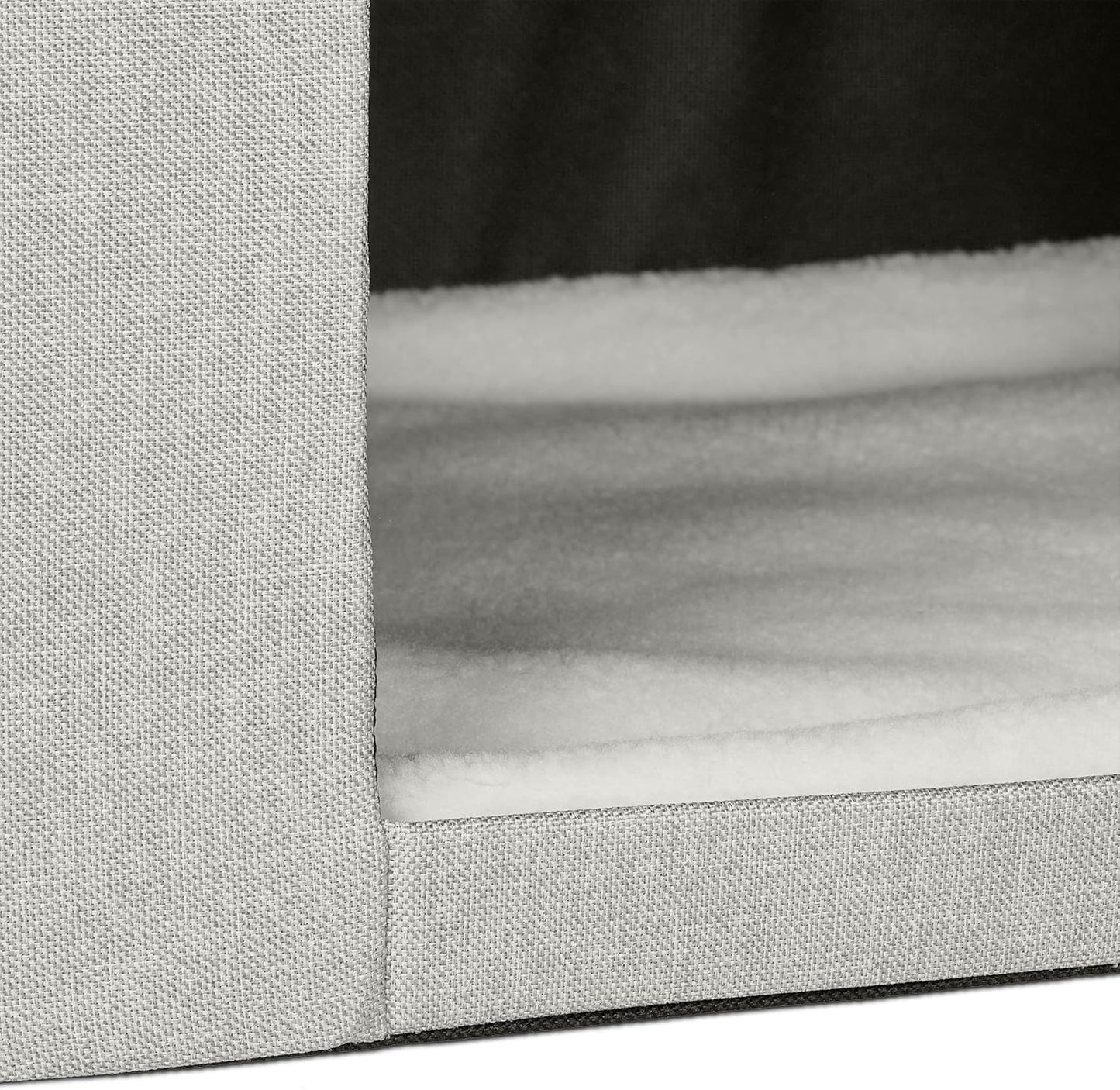 Faltbare Katzenhöhle mit Sitzbank-Funktion, beige 1 Stück