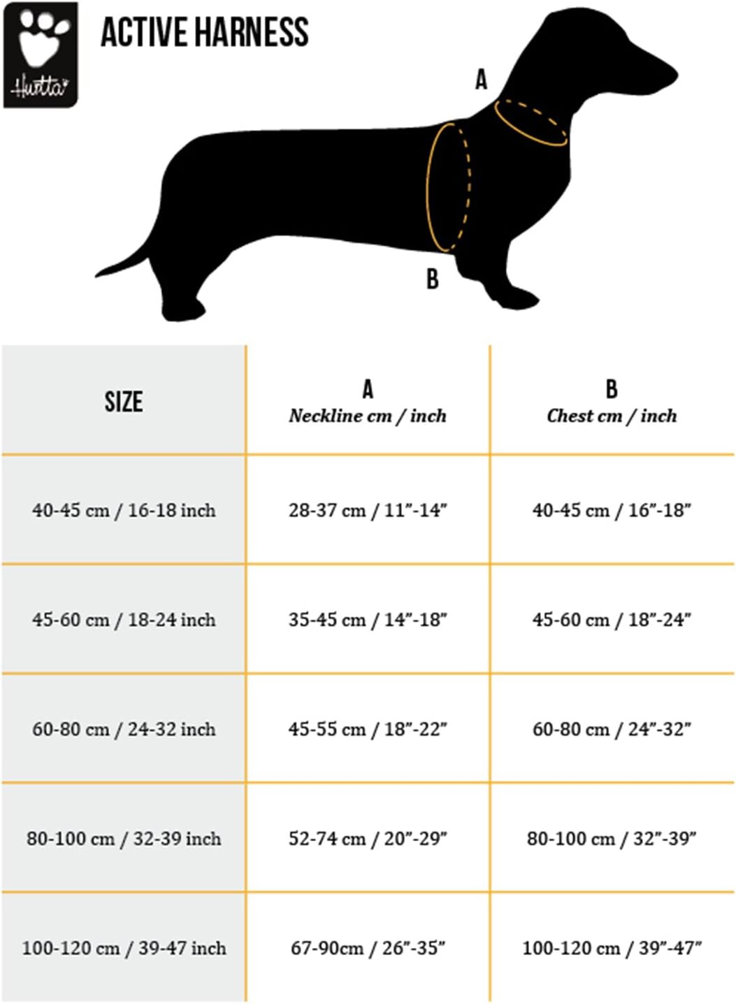 Verstellbares Active Hundegeschirr, raven 24-32 in