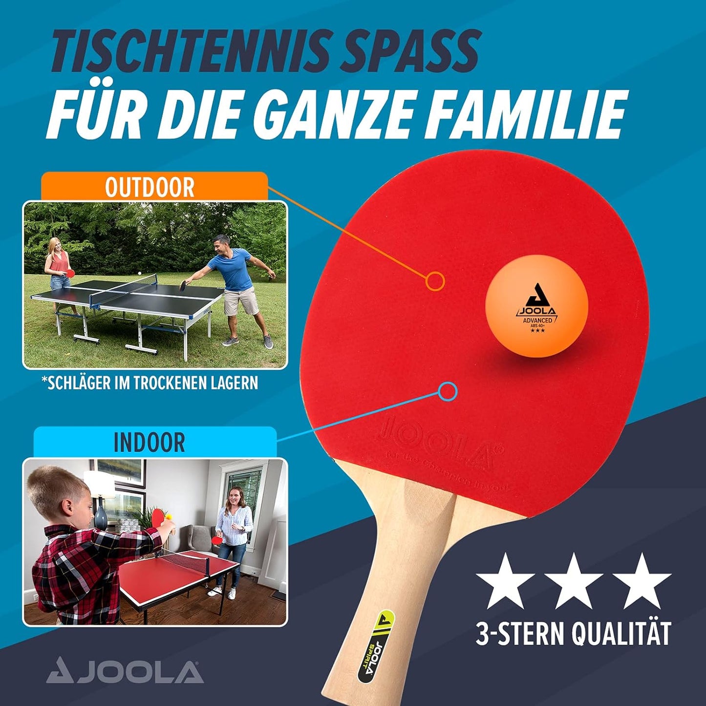 Tischtennis-Set Family, FAMILY, Single