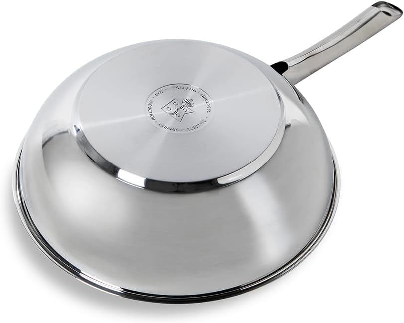 Bright Edelstahl Wok, 28cm Wok Wokpfanne