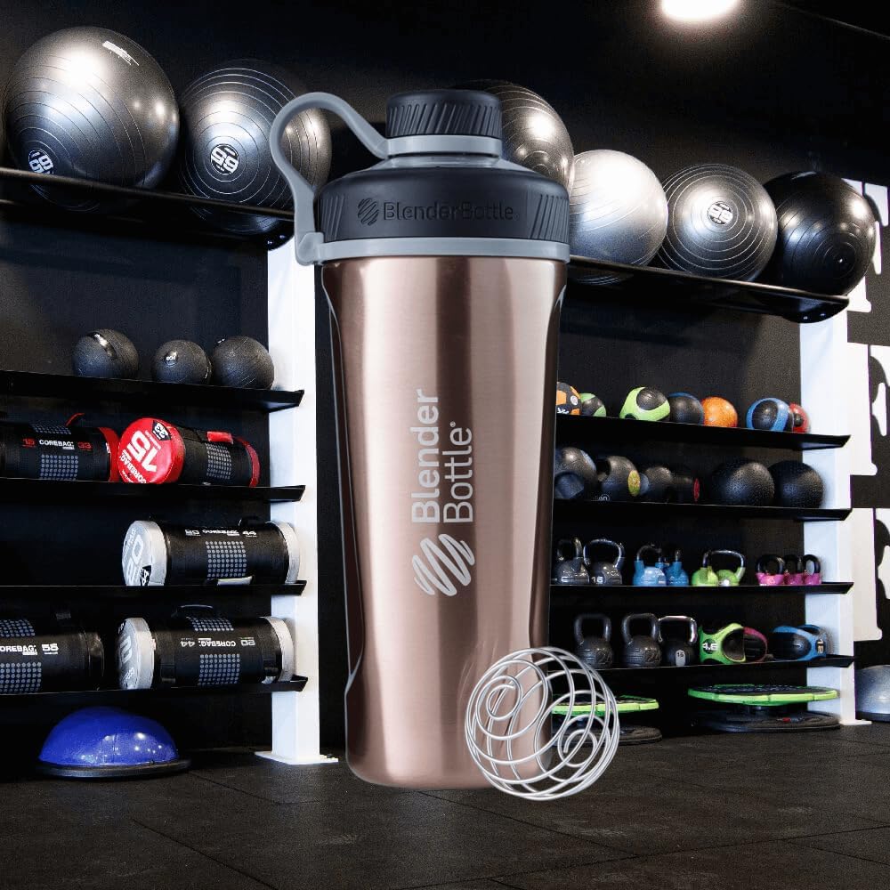Protein Shaker mit BlenderBall, Edelstahl - 770 ml Copper
