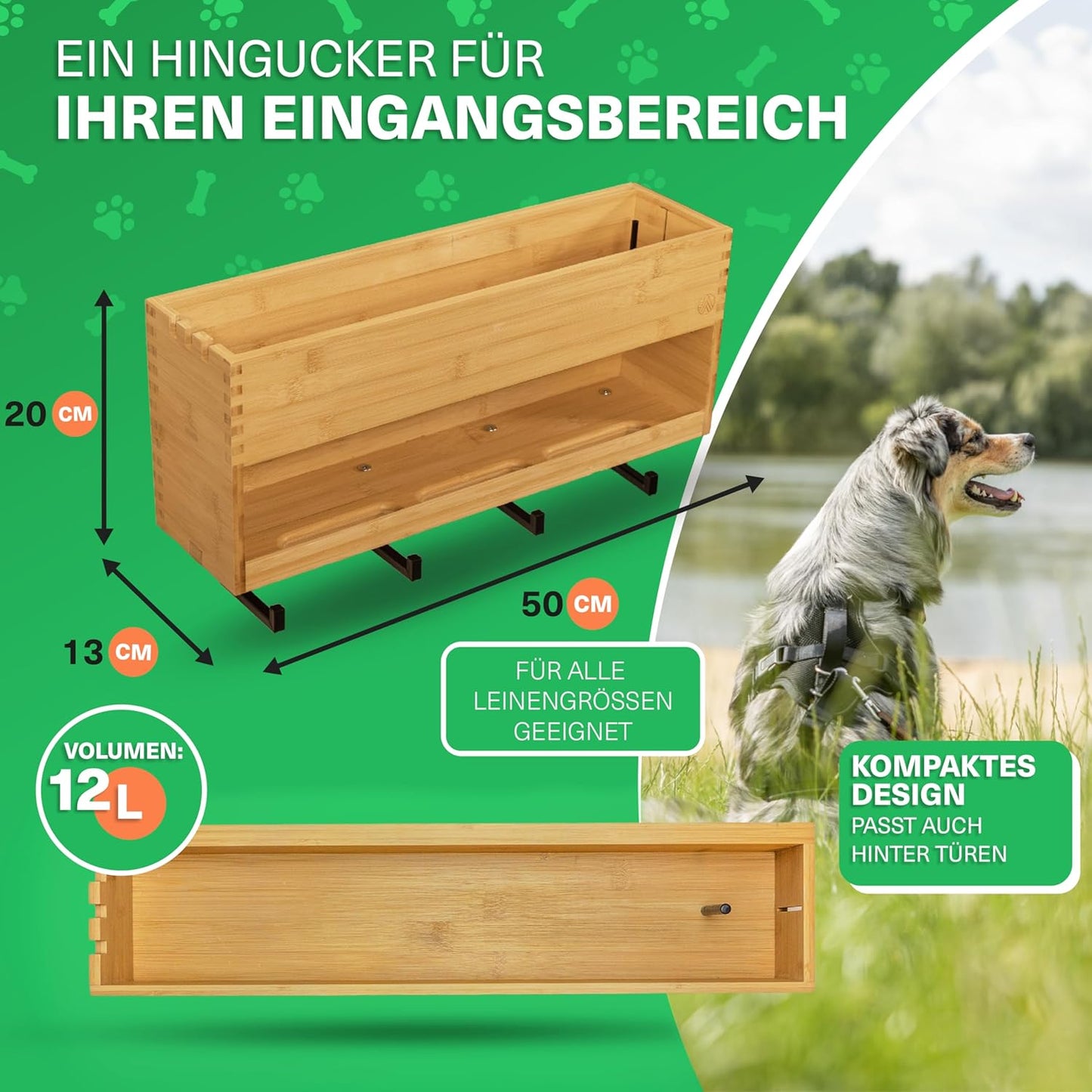 Hundegarderobe mit Ablage, XXL