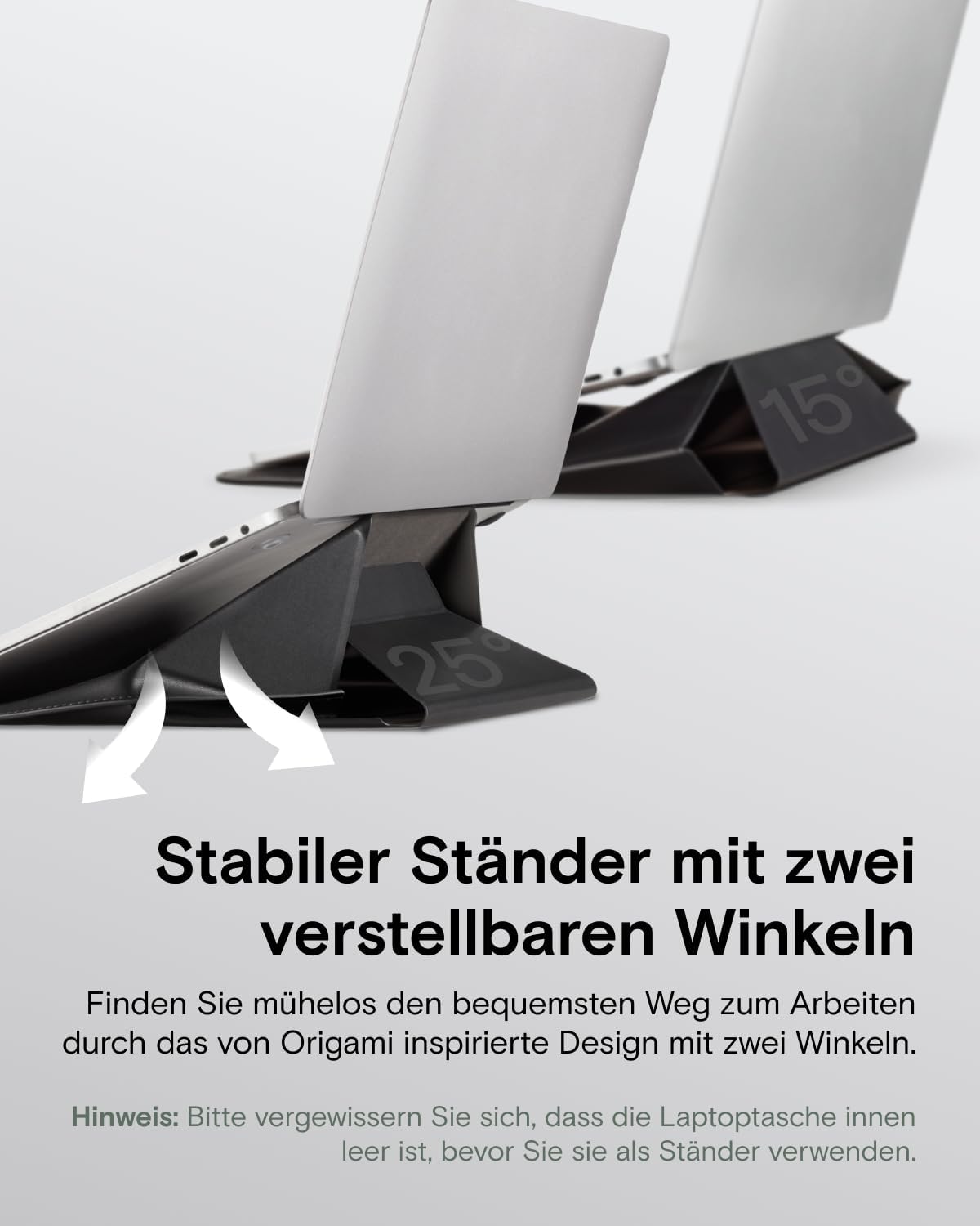 Laptoptasche & Ständer für 13-14 Zoll Laptops, Schwarz 14"