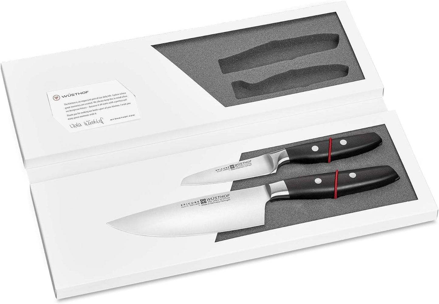 Epicure Slate Messersatz, 16 cm und 9 cm Klinge