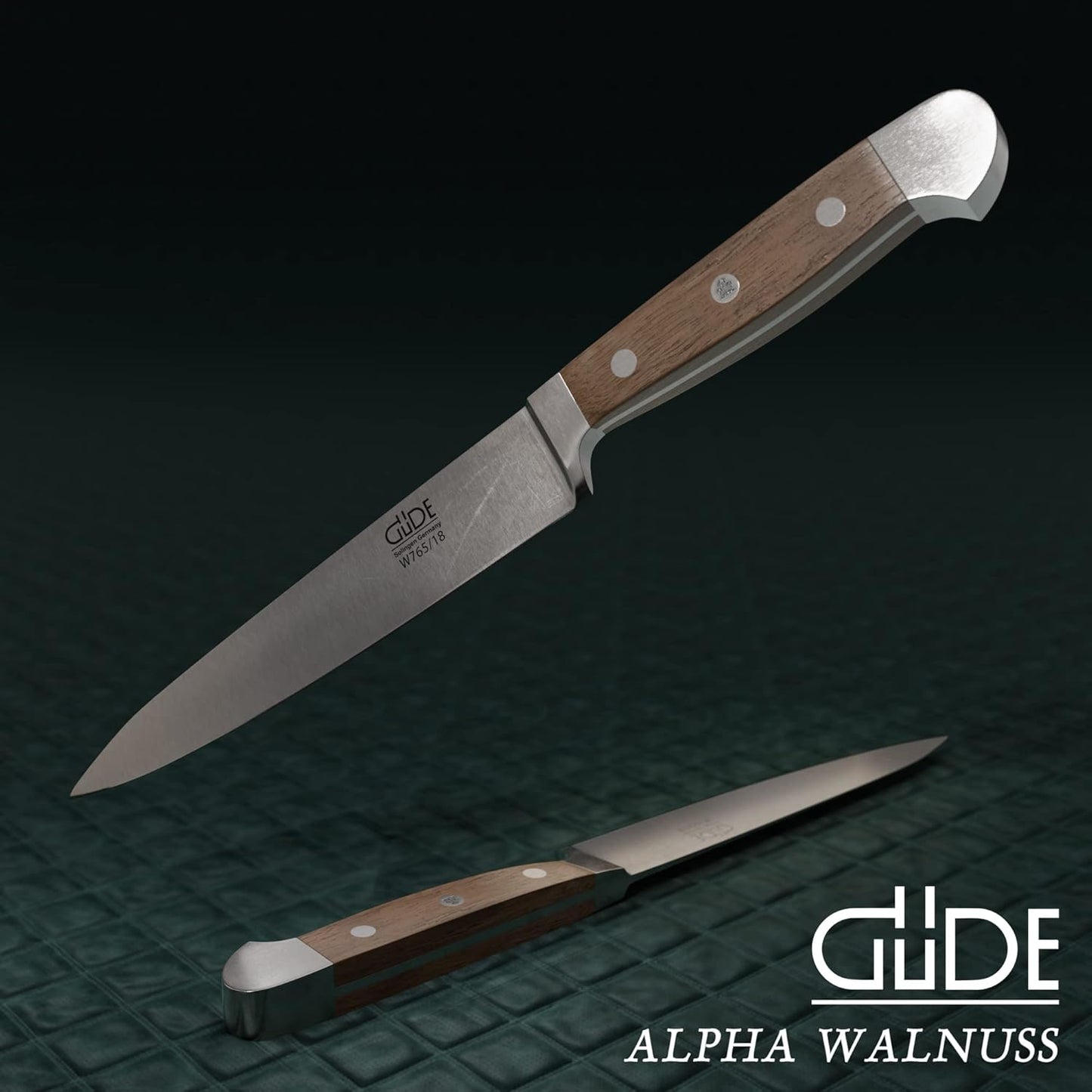 Alpha Walnuss Serie - Filiermesser, Walnuss