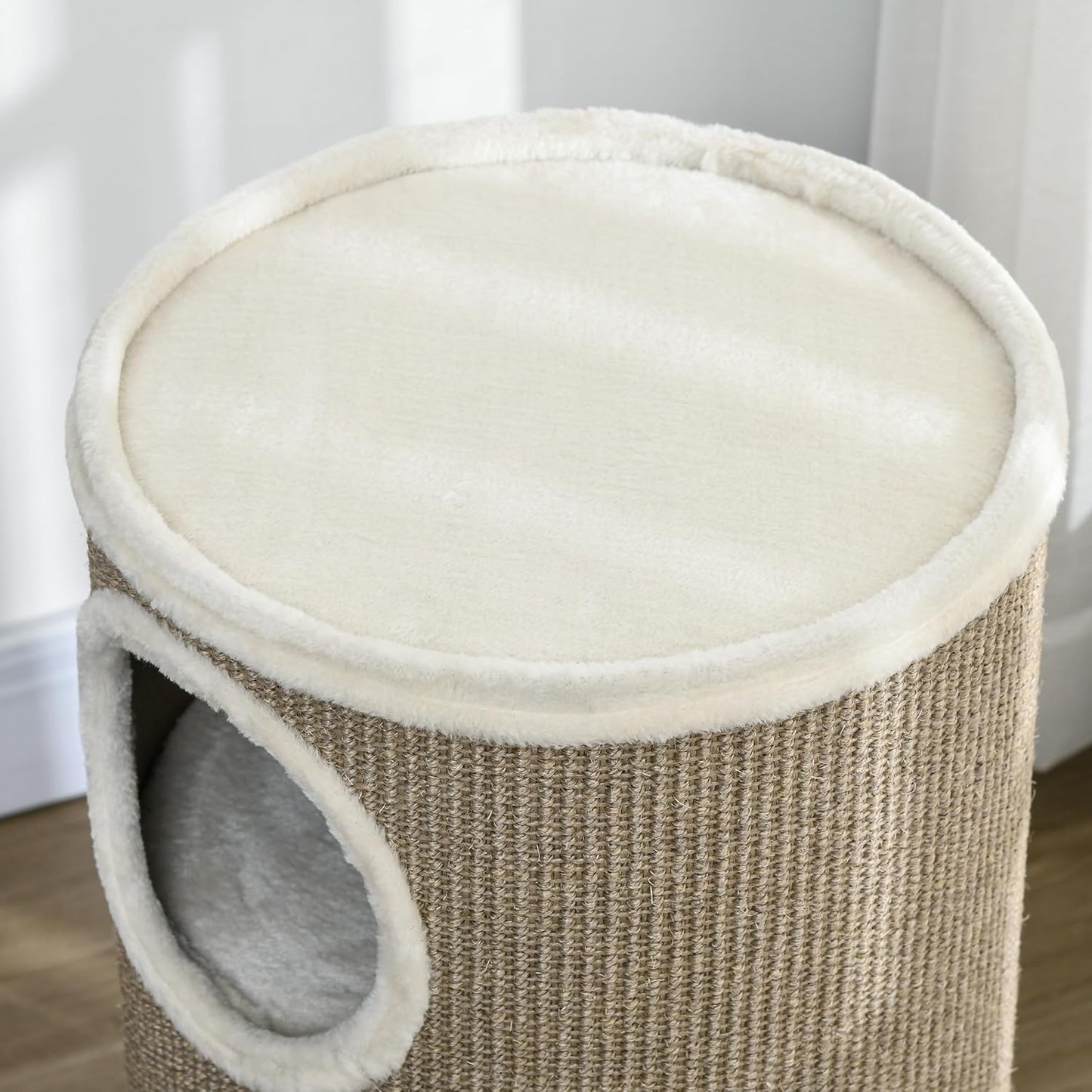 Kratztonne Spanplatte, Sisal Braun, Braun