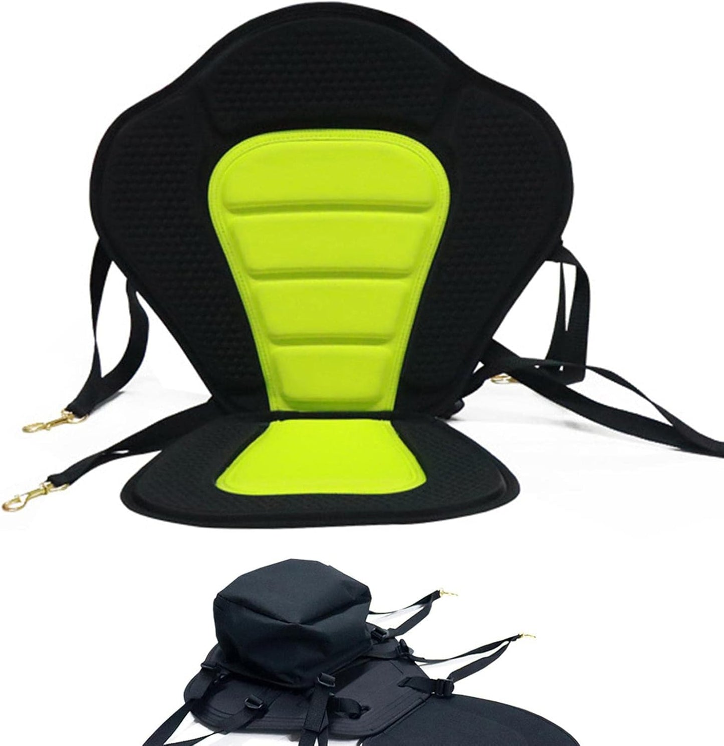 Kajaksitz mit hoher Rückenlehne und Tasche, Mit Tasche