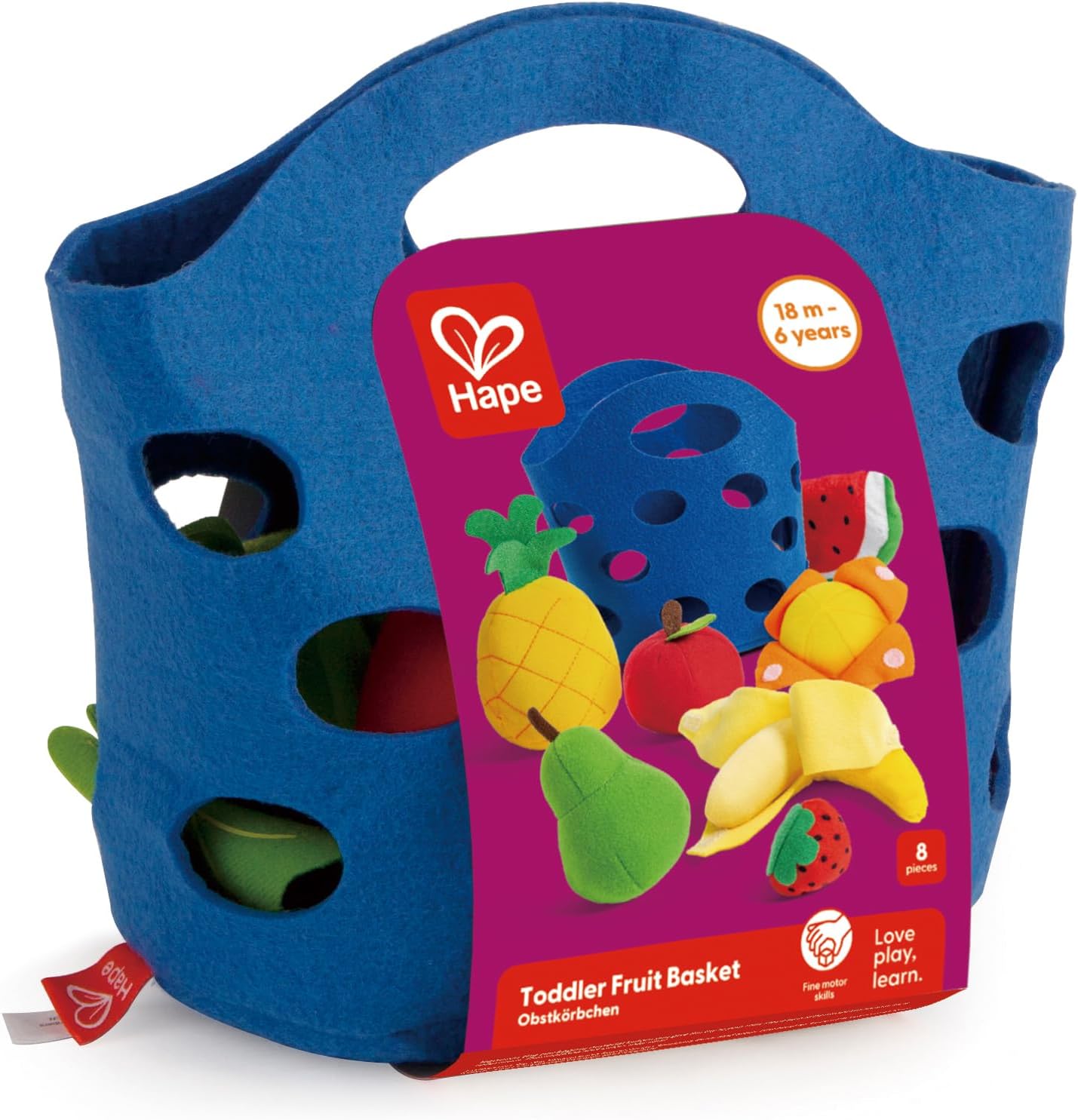 Obstkörbchen Stoffspiel-Set (8-teilig)