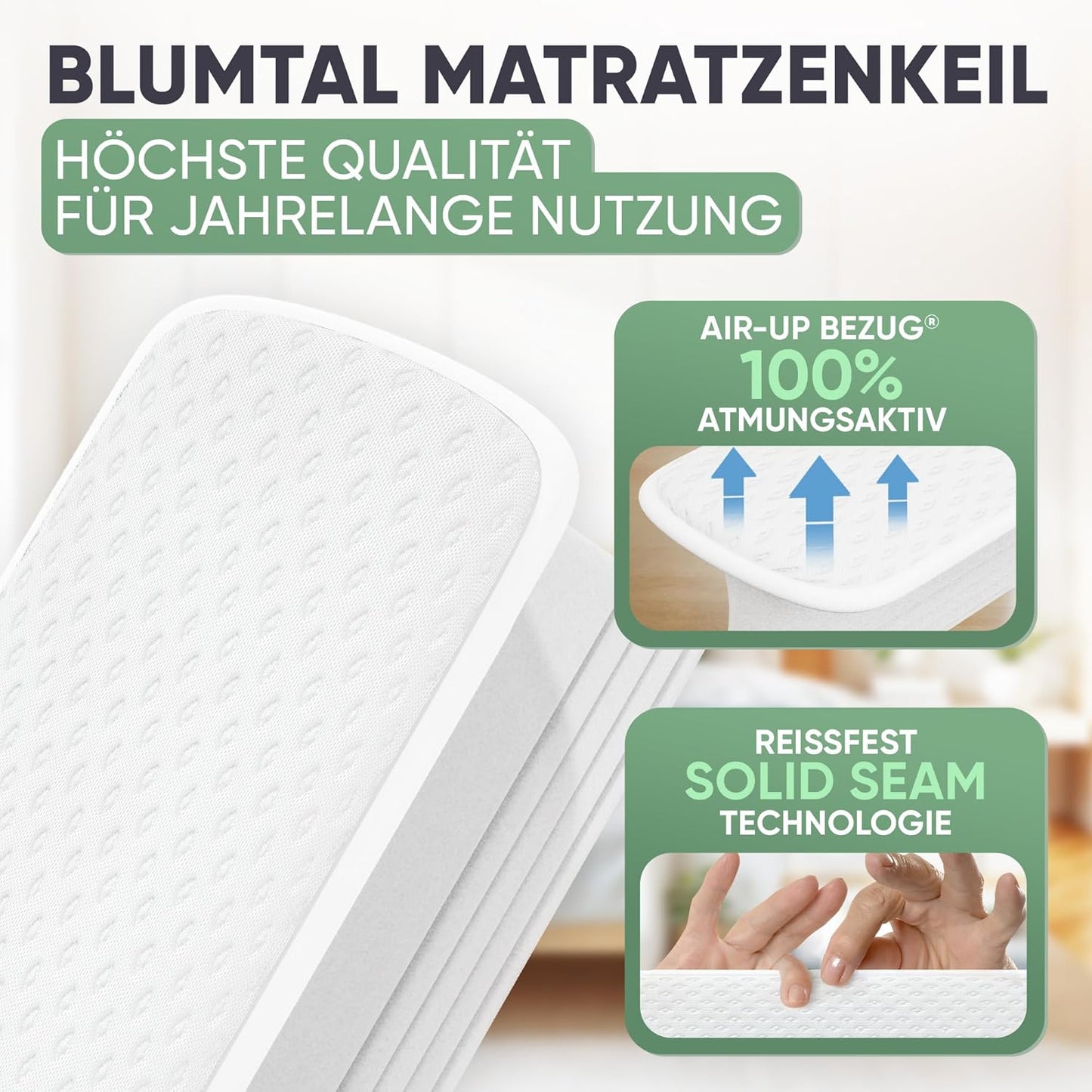 Matratzenkeil, 200 cm, T-Stück