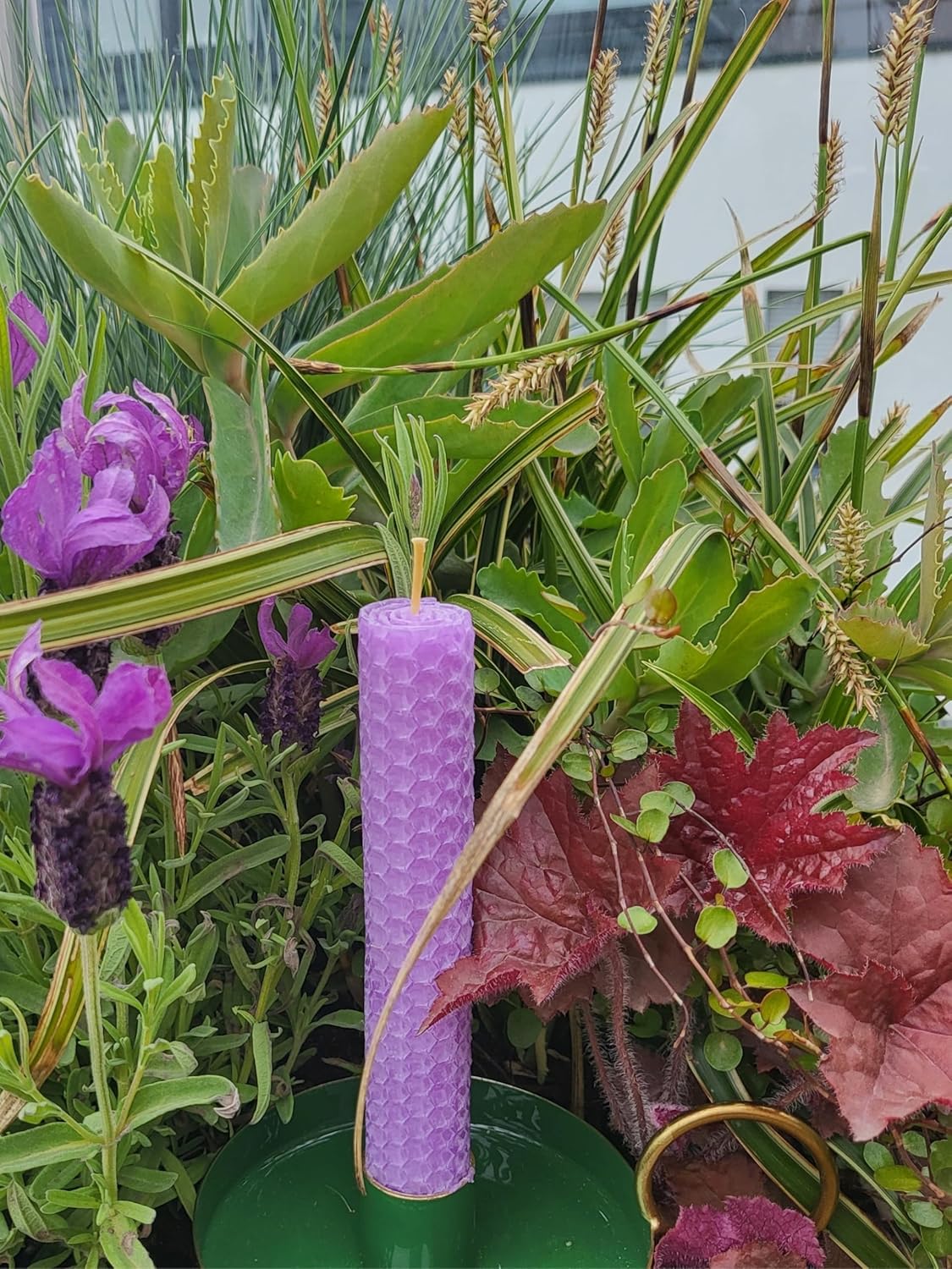 Bienenwachsplatten für Kerzenherstellung, Lila | 20 x 15 cm