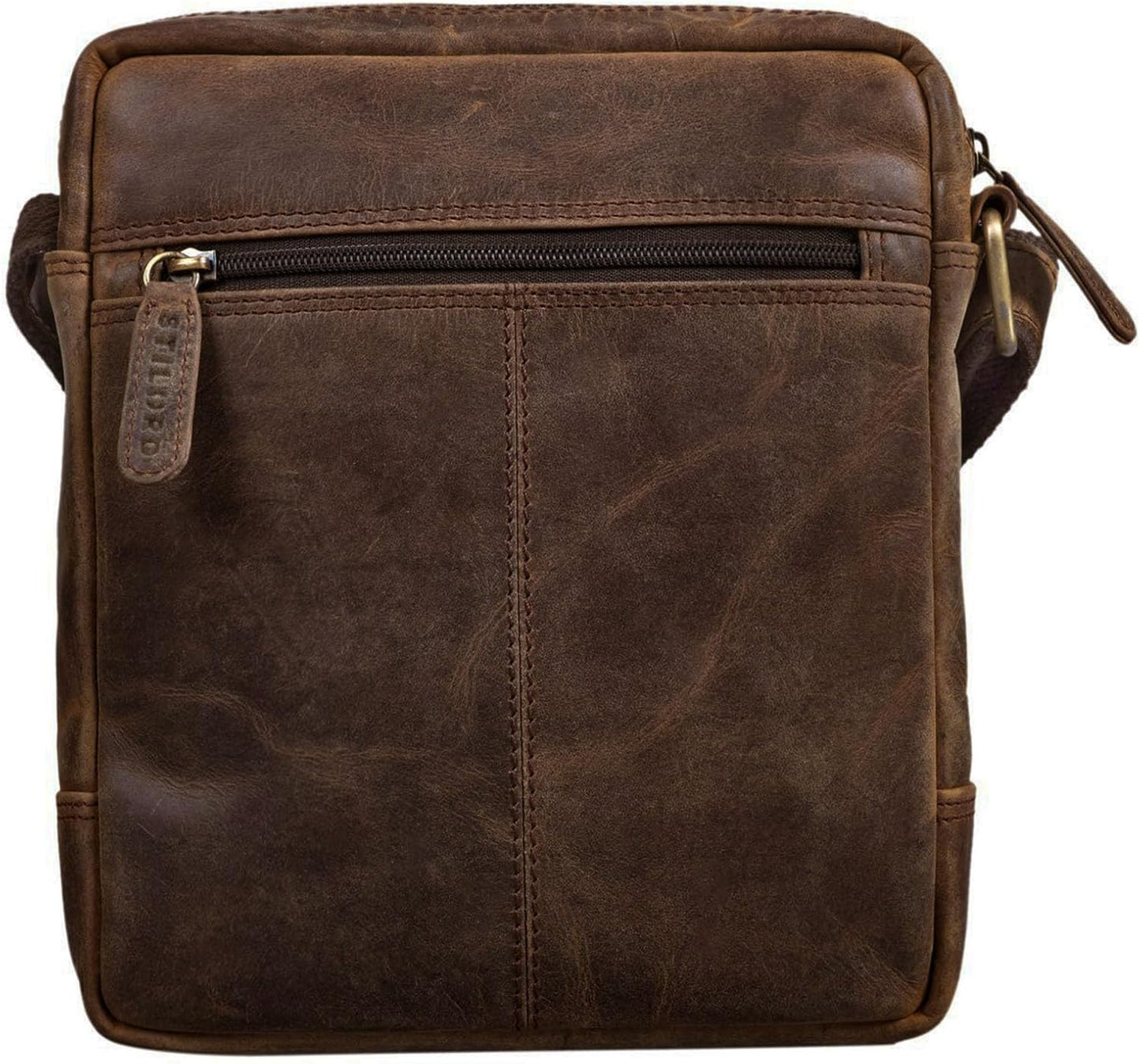 Vintage Herren Ledertasche, Zamora - Braun