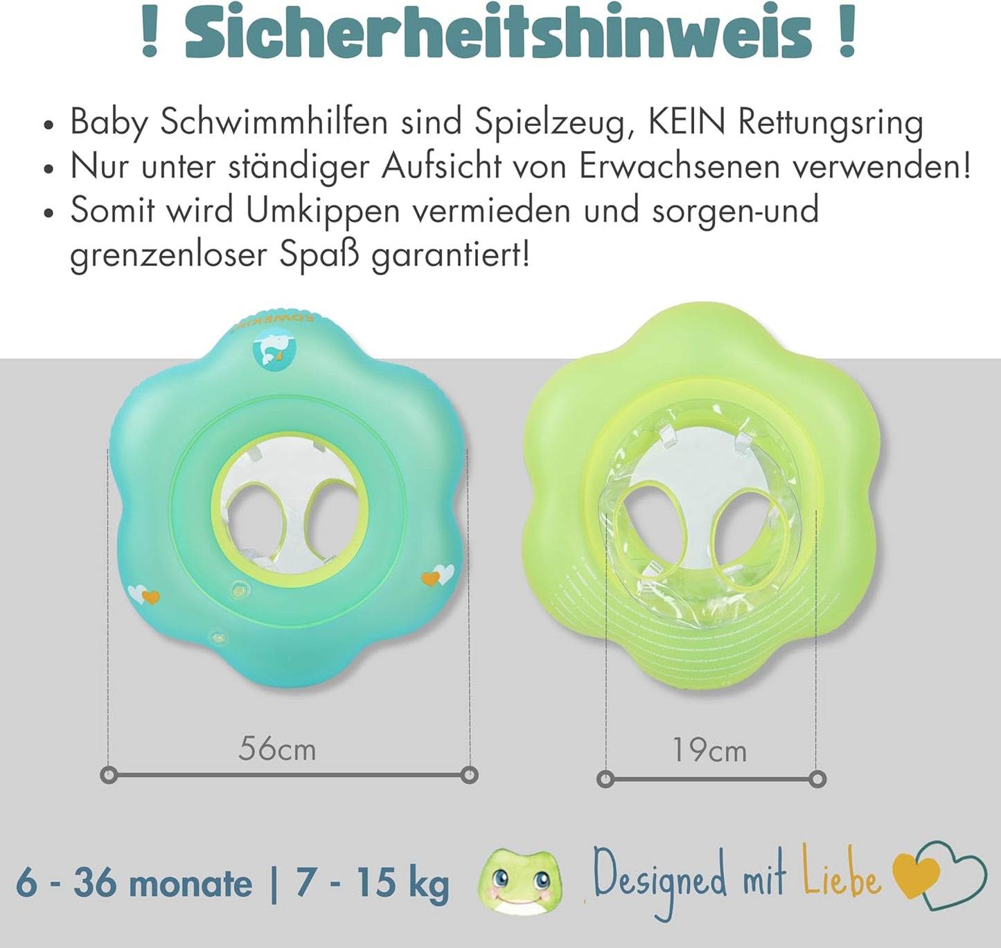Baby-Schwimmring ab 6 Monate bis 3 Jahre, Toni