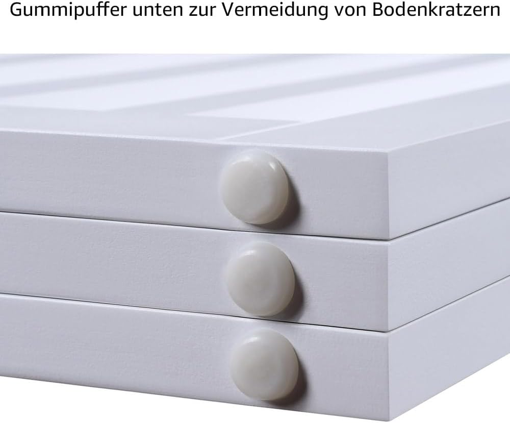 Frei stehendes Absperrgitter, Weiss / 152L x 61H cm, 3-teilig