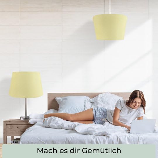 Lampenschirm, Creme XL = ØU: 30cm | ØO: 23cm | H: 18cm