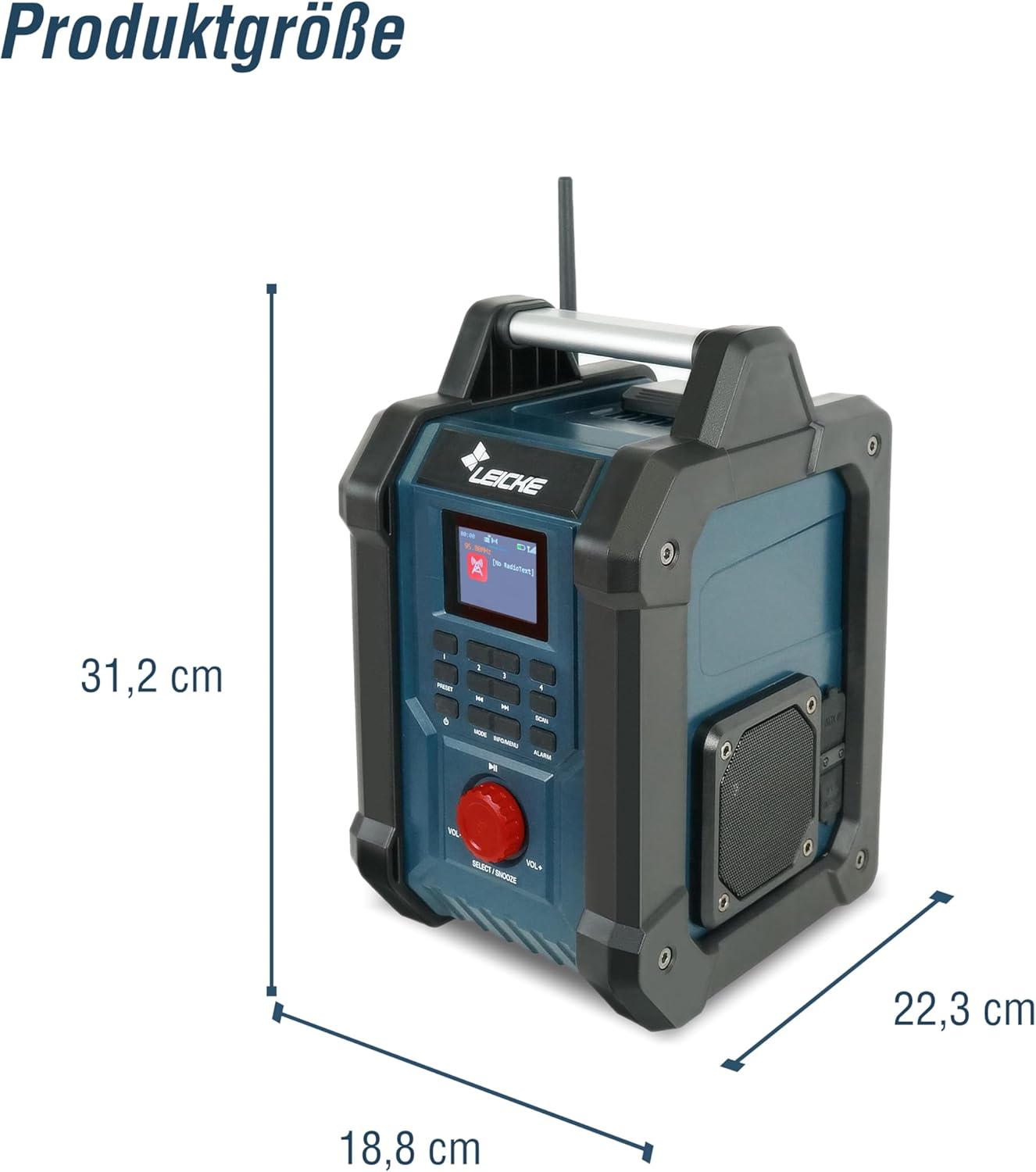Baustellenradio mit DAB+ und Bluetooth