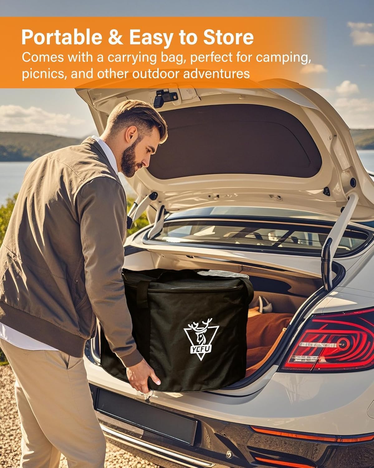 Feuerstelle für Camping und Terrasse, Sliver
