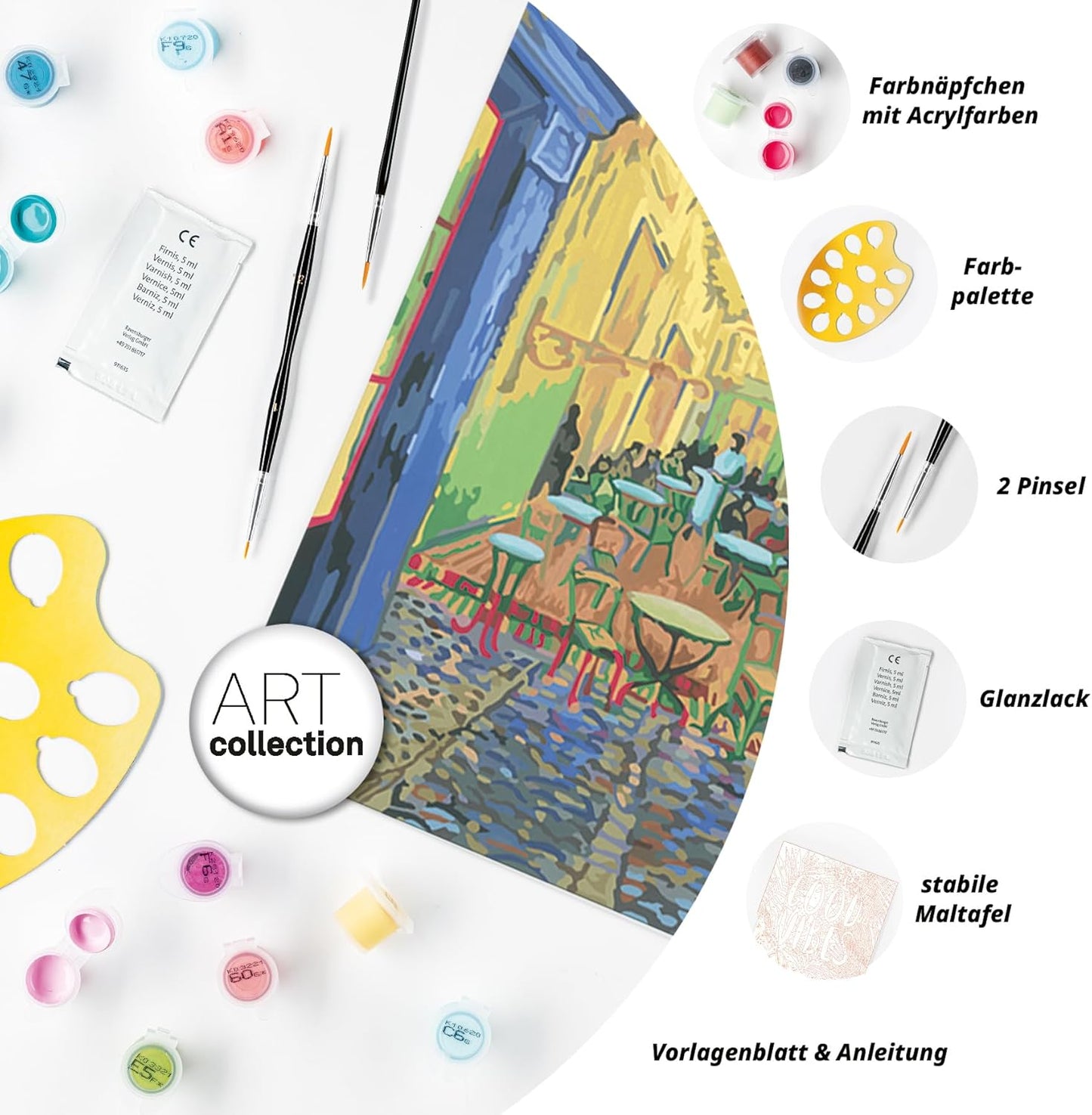 CreArt Van Gogh Café Terrace, Caféterrasse am Abend