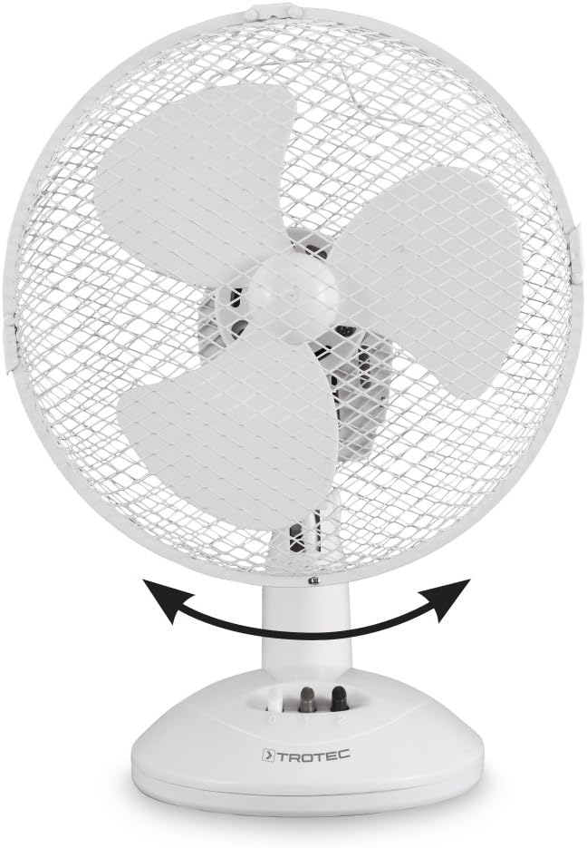Tischventilator TVE 9, oszillierend 90°, 23 cm - 90° Weiss