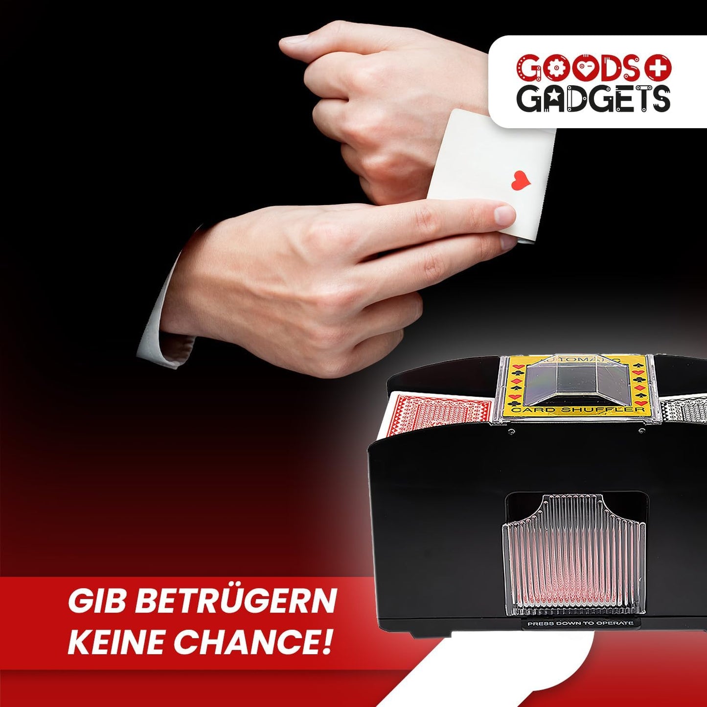 Automatische Kartenmischmaschine für 4 Decks