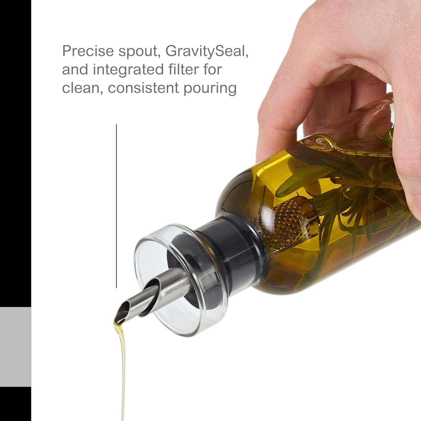 Öl- und Essigspender AromaPour, Grau 300 ml