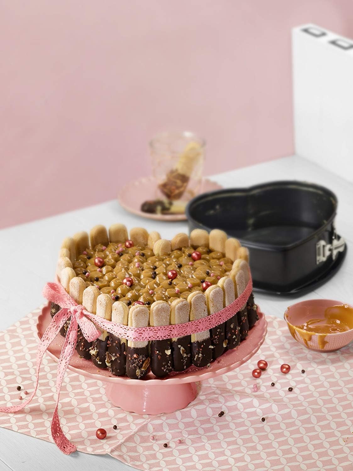 Springform Herzkuchen Inspiration, Single