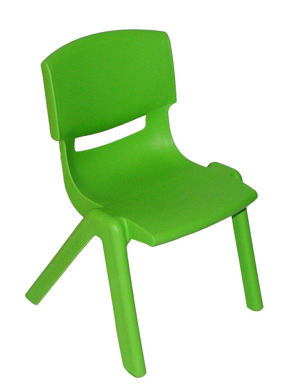 Stapelbarer Kinderstuhl, 1 Stück - ohne NAMEN Stuhl __ Farbe: Grün / Mittel