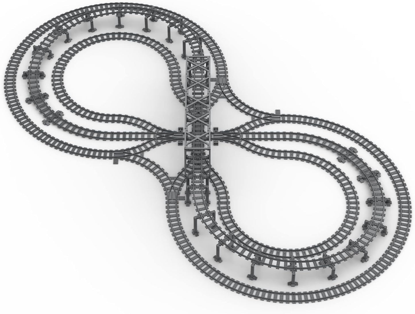 Stützpfeiler-Set für Lego City Züge, Infinity Loop, Infinity Loop