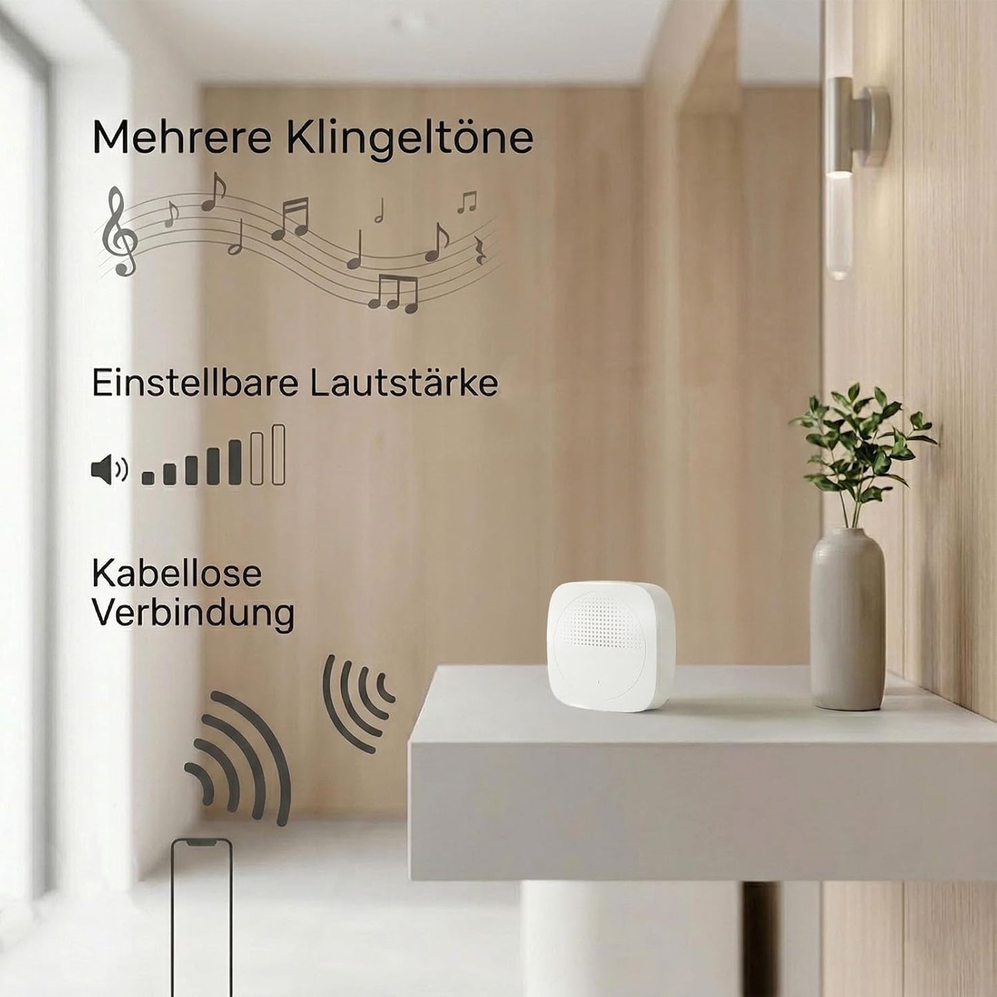 H6 Smarte Video-Türklingel mit WLAN & Überwachungskamera