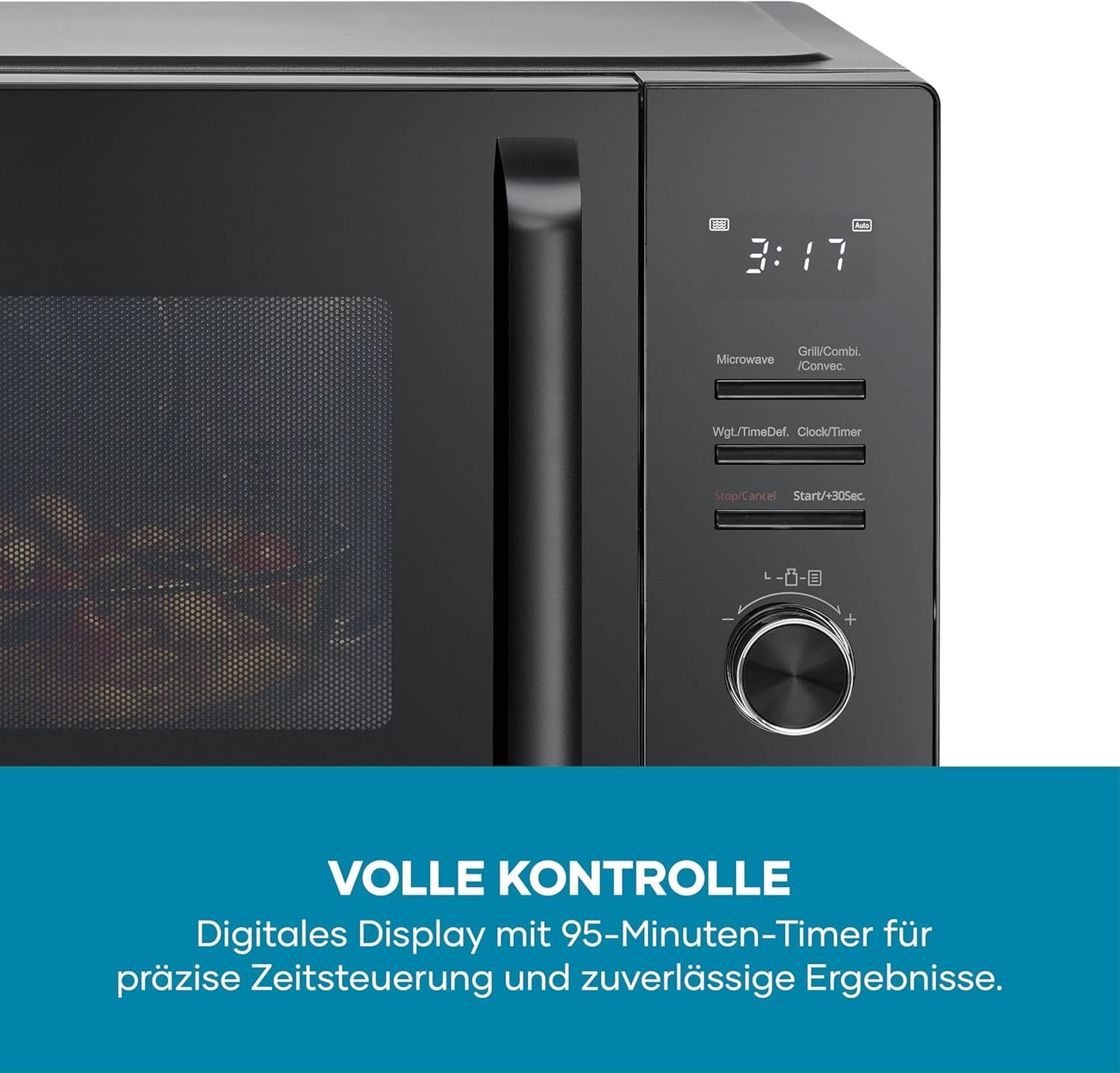 3-in-1 Mikrowelle MW7798, 3-in-1 (Mikrowelle+Grill+Heissluft), 30L XXL