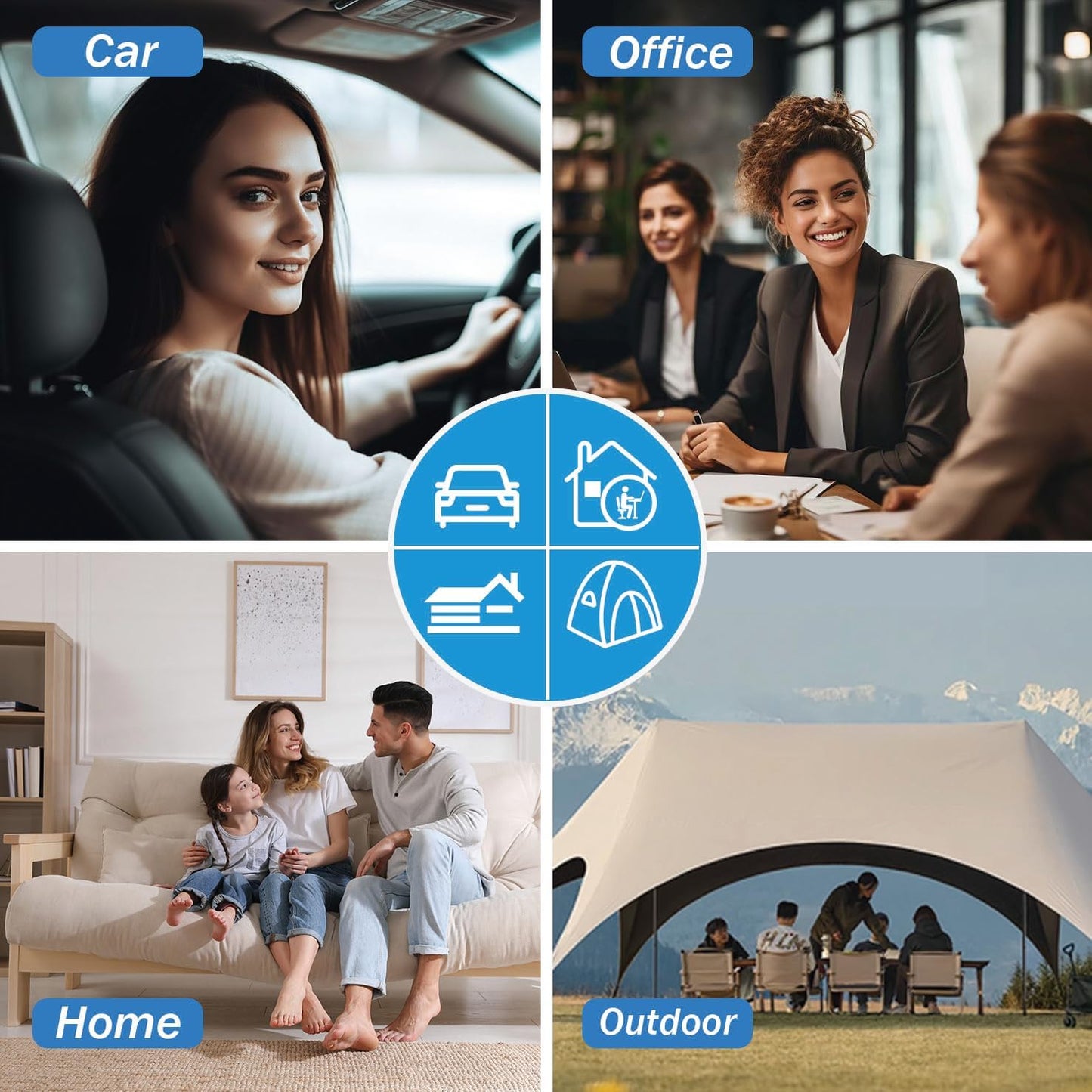 Lendenstützkissen mit Memory Foam für Auto & Büro, Wein