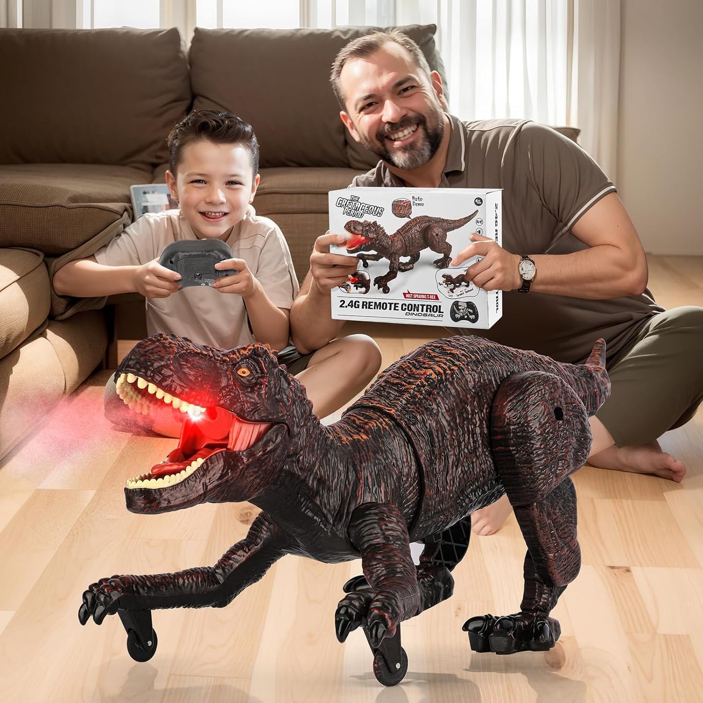 RC Dinosaurier-Roboter mit Sound & Licht