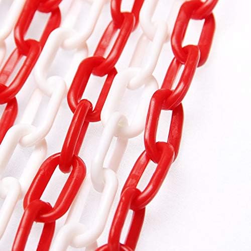 Absperrkette Kunststoff, 50 m, 990944, 6mm x 50m Weiß & Rot