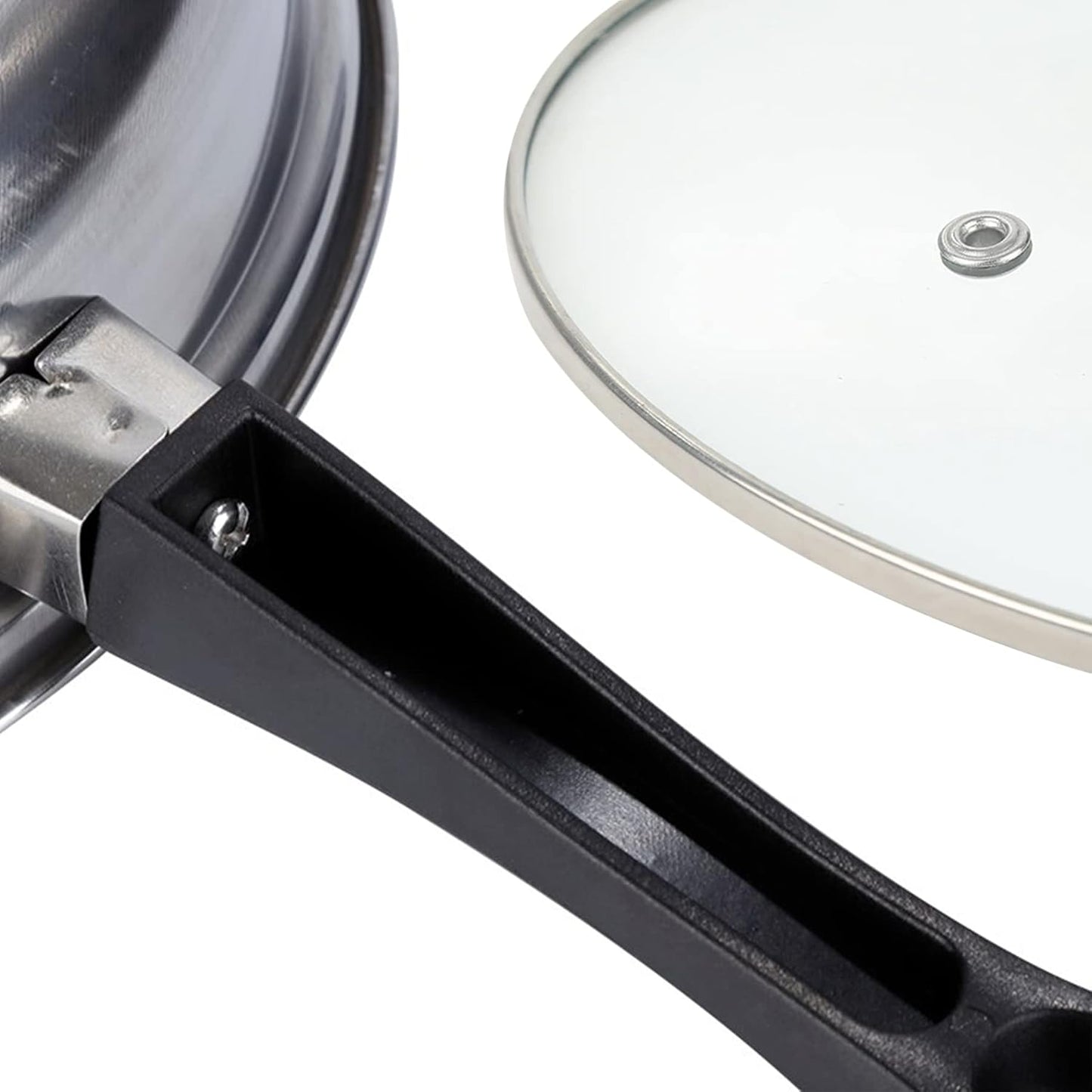 12-teiliges Topfset mit Glasdeckel