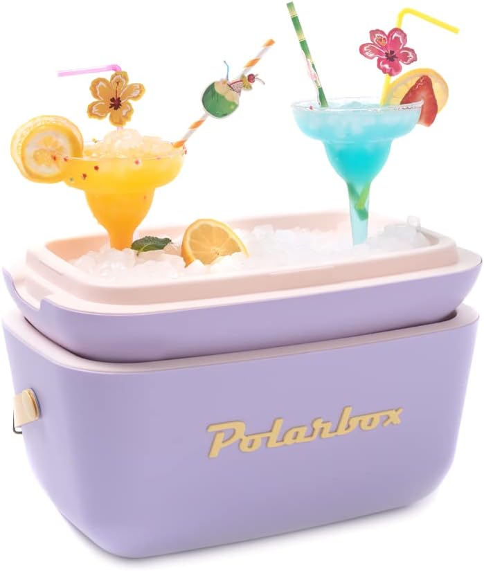Retro-Kühlbox, 12 Liter; Violett