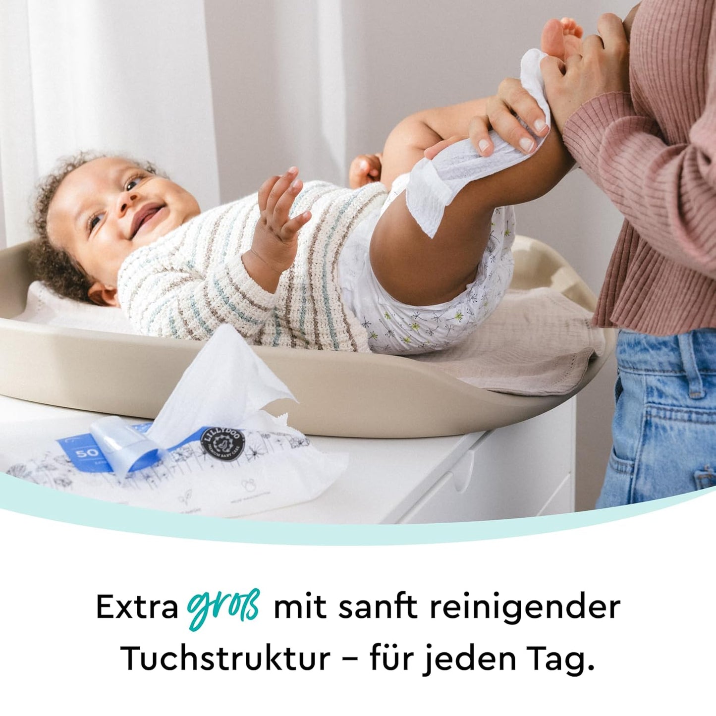 Feuchte Waschtücher, 50 stück (7er Pack)