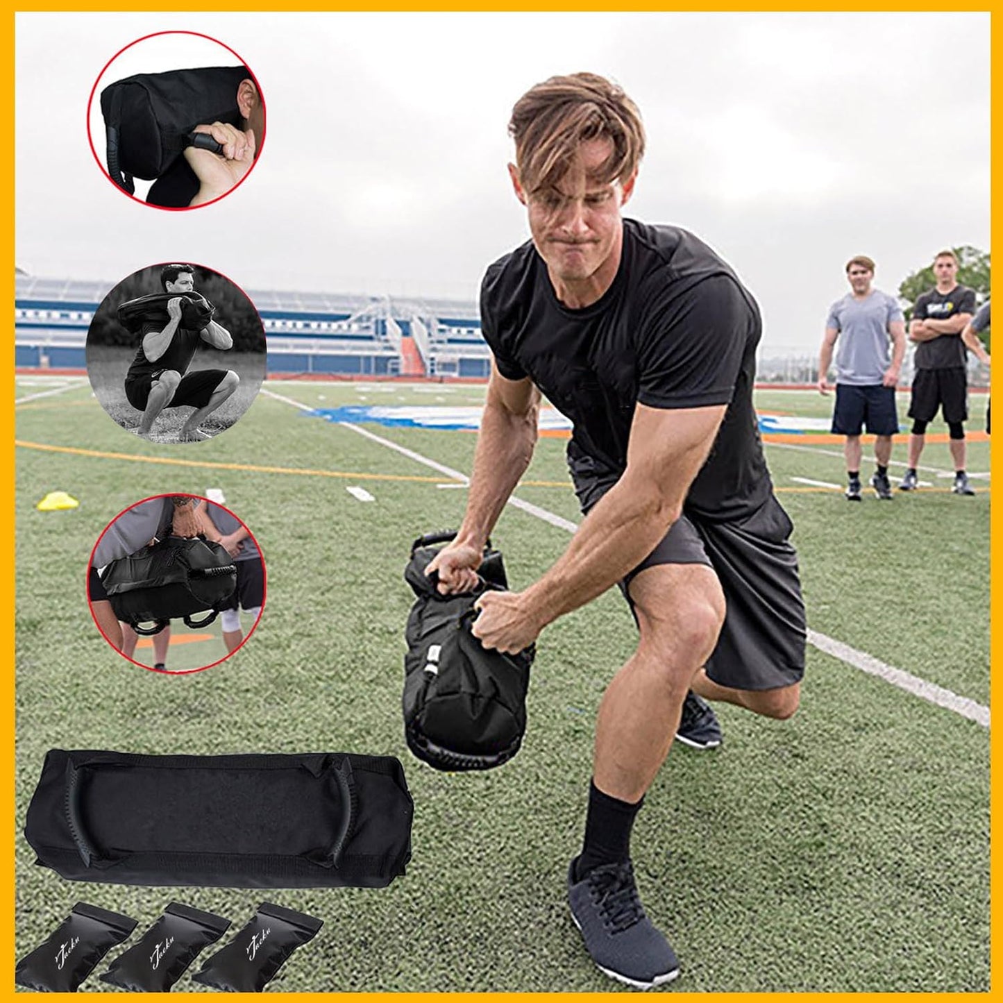 Gewichtssack für Krafttraining, L Gelb