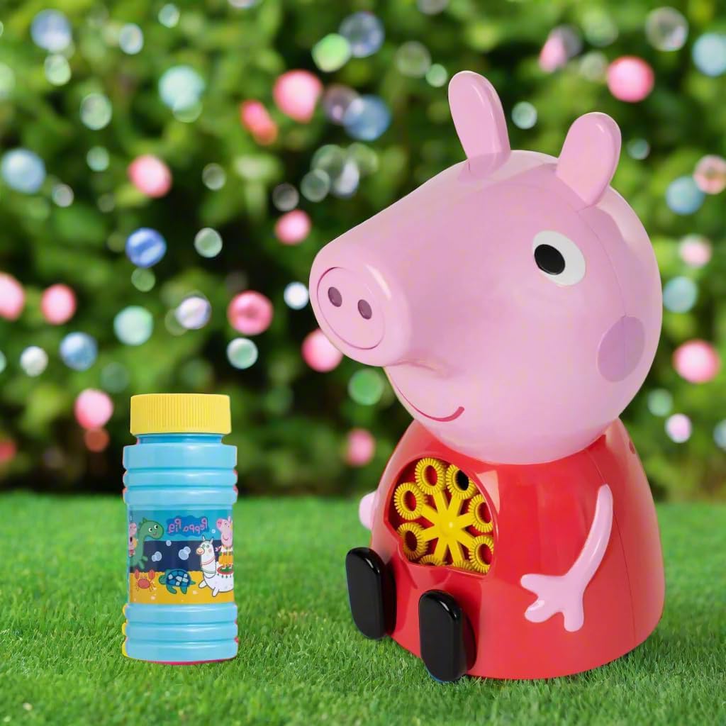 Peppa Pig Seifenblasenmaschine mit Seifenblasenlösung, Neue Maschine