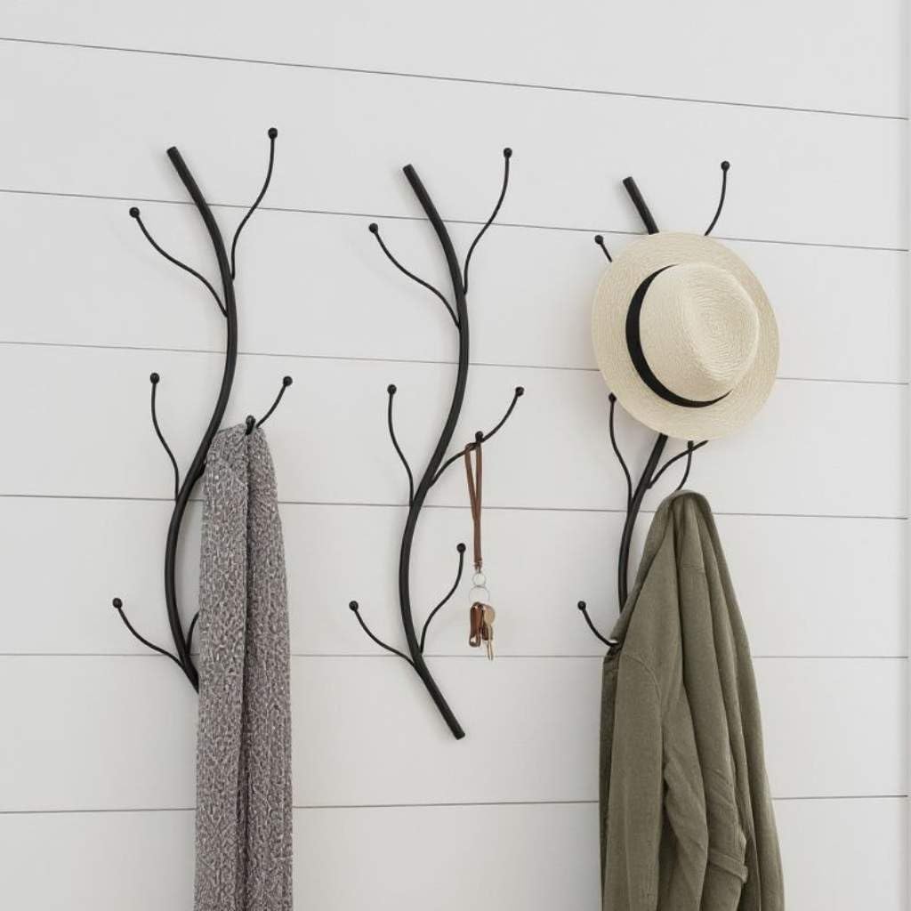 3er-Set Wandgarderobe Flora