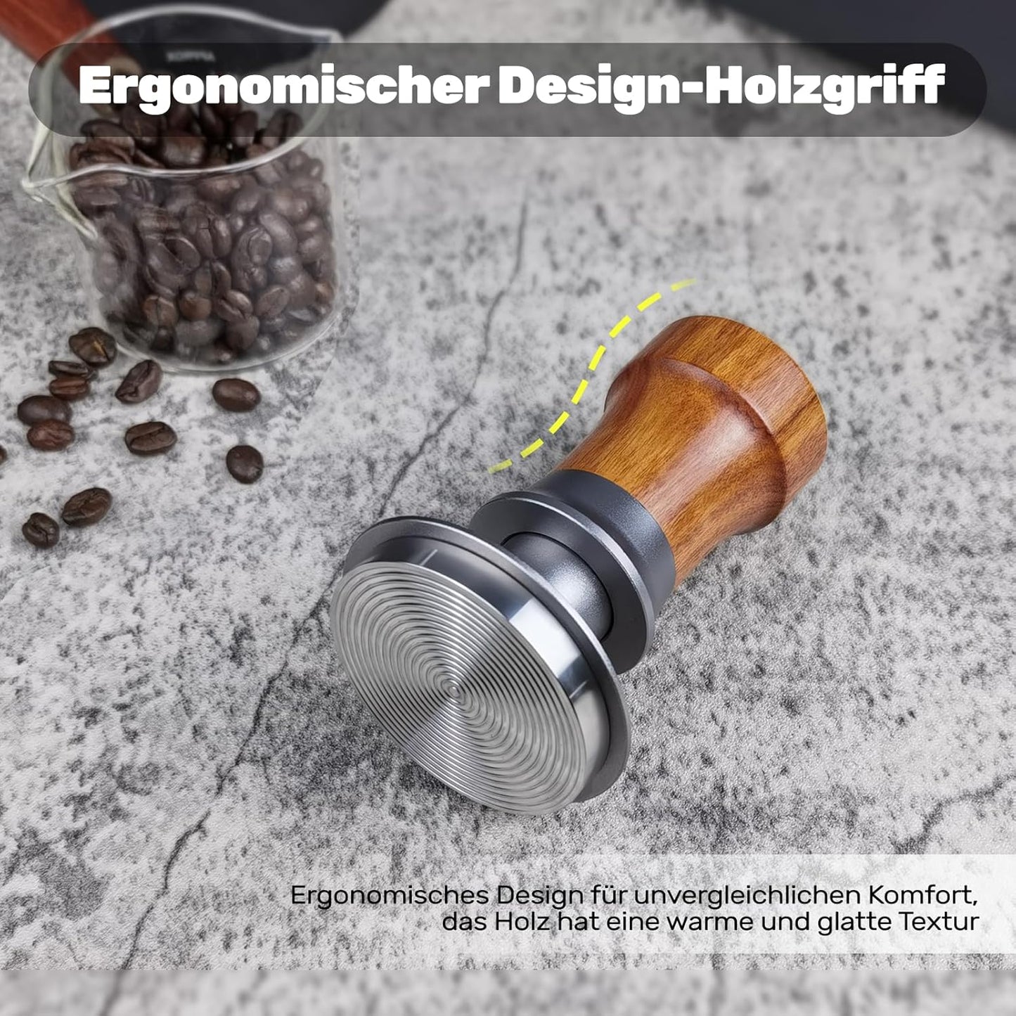 Kalibrierter Espresso-Tamper, Silber / 54mm